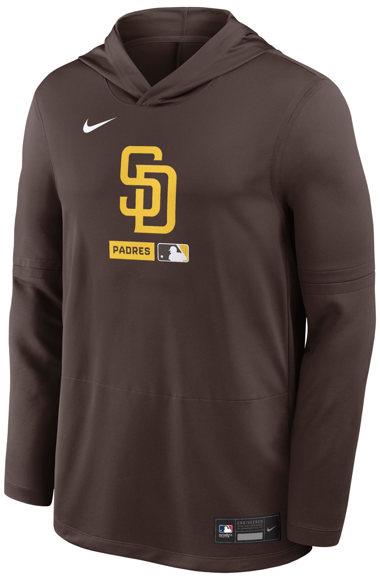 Nike Men's San Diego Padres Blue Authentic Collection Lightweight Hoodie