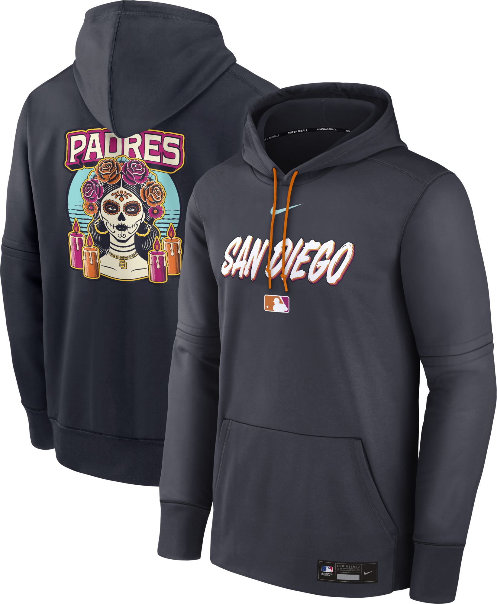 Nike Men's San Diego Padres 2026 City Connect Therma Authentic Collection Hoodie