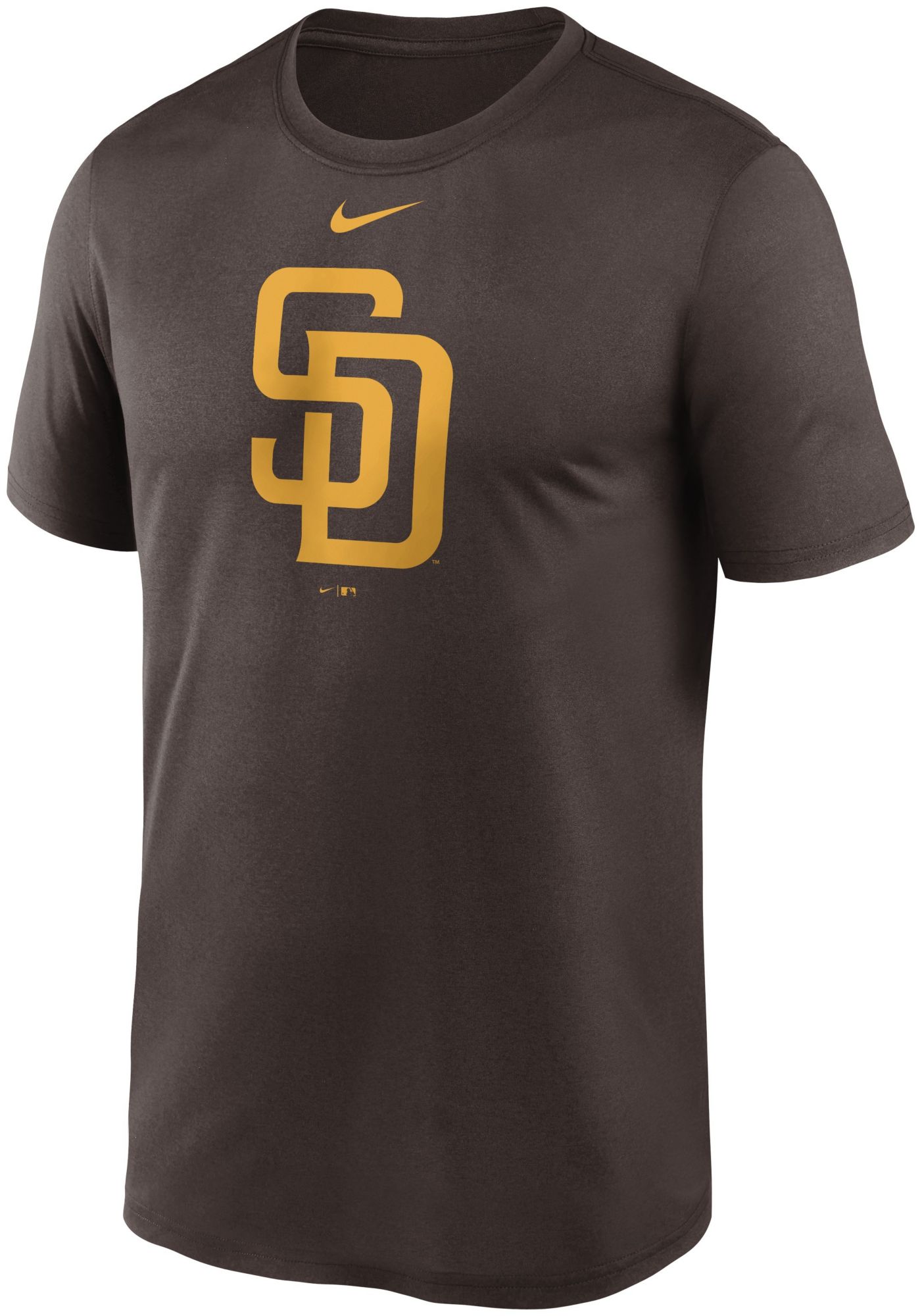 Nike Men's San Diego Padres Brown Logo Legend T-Shirt