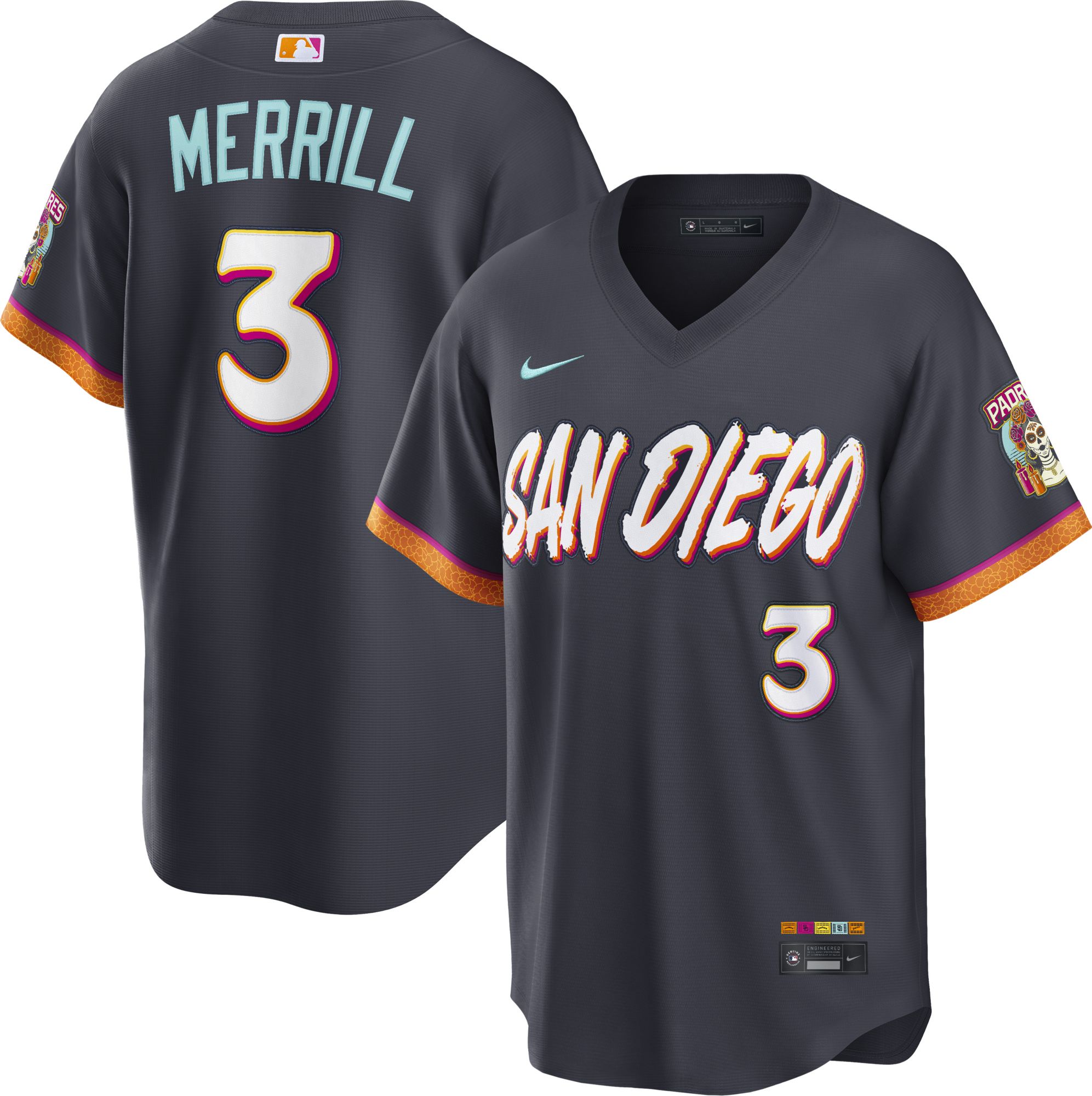 Nike Men's San Diego Padres Jackson Merrill #3 2026 City Connect Stadium Jersey