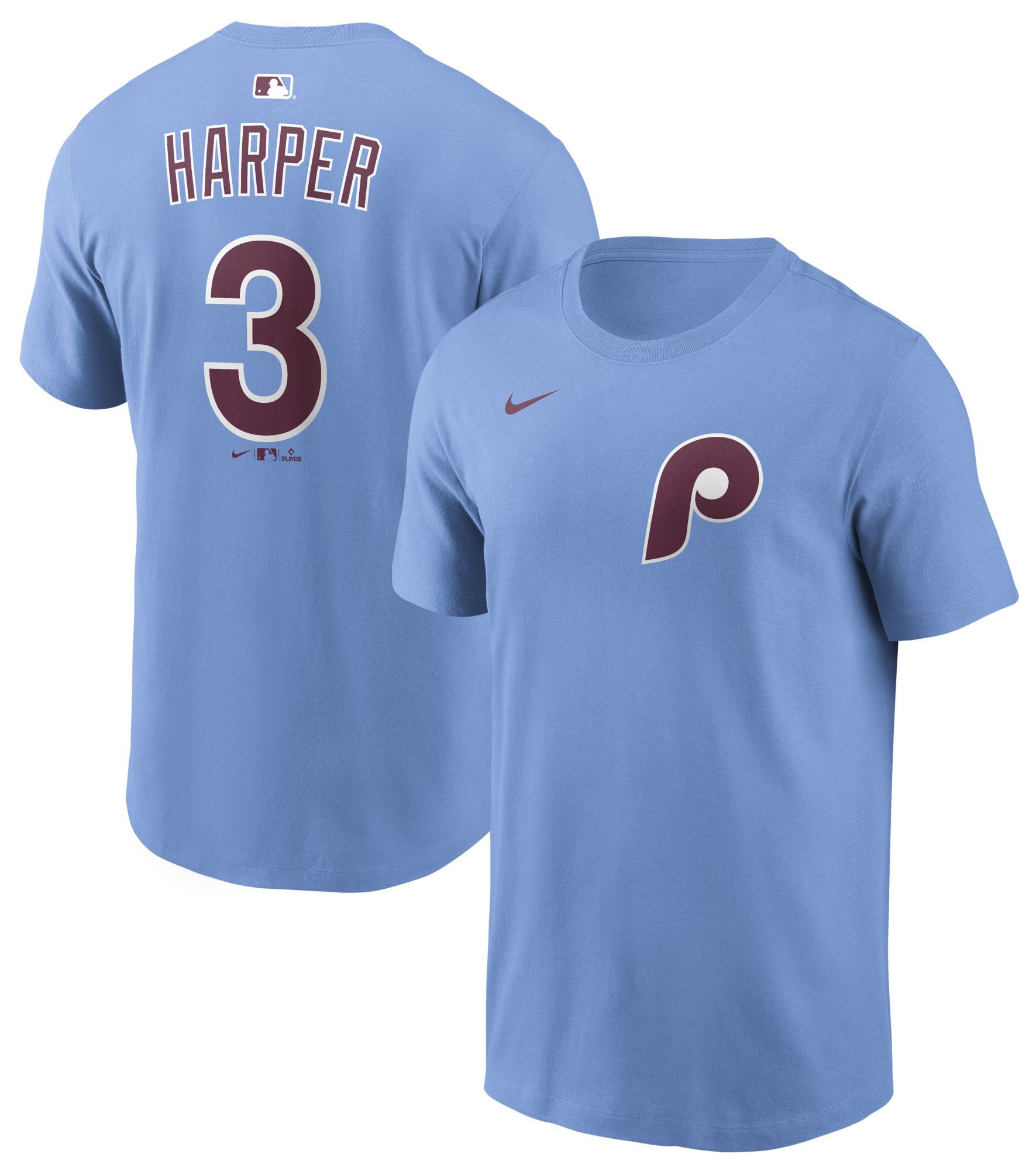 Nike Men's Philadelphia Phillies Bryce Harper #3 Blue Alternate T-Shirt