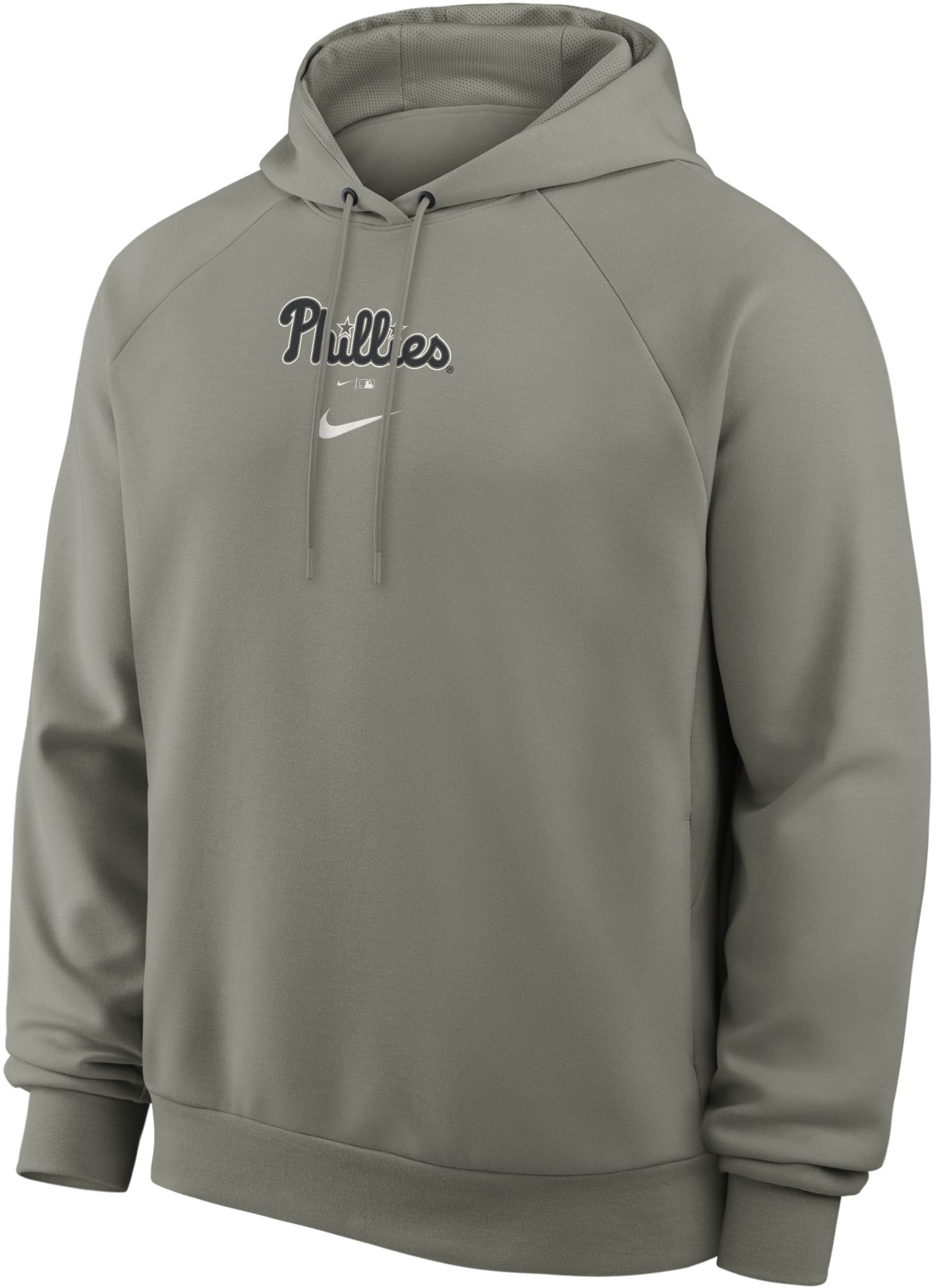 Nike Men's Philadelphia Phillies Gray Dri-FIT Primary Fleece UV Pullover Hoodie