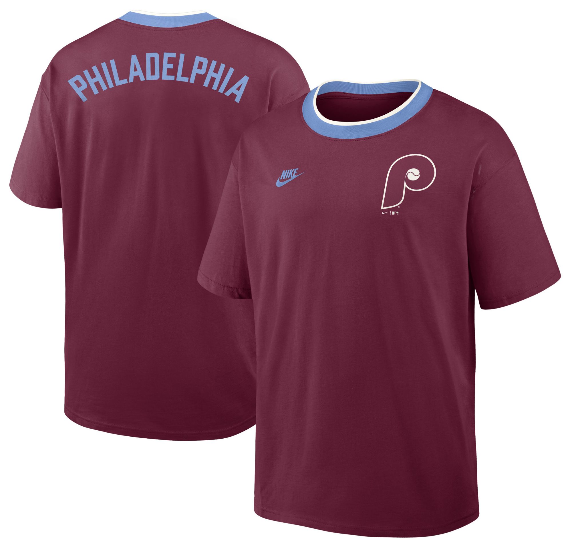 Nike Men's Philadelphia Phillies Maroon Cooperstown Air Fit T-Shirt