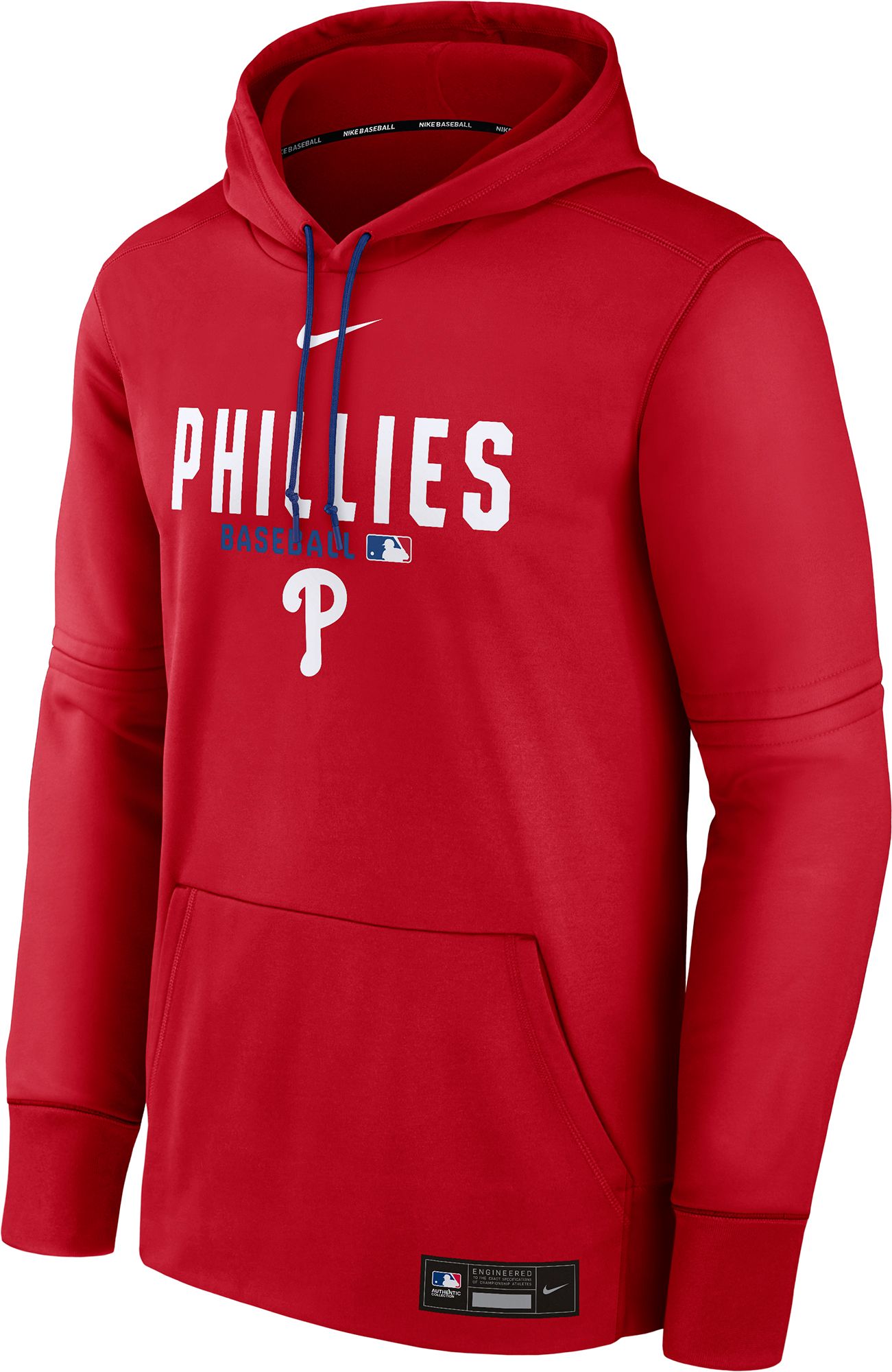 Nike Men's Philadelphia Phillies Red Authentic Collection Therma Hoodie