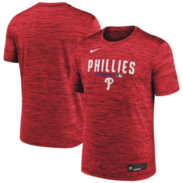 Nike Men's Philadelphia Phillies Red Authentic Collection Velocity T-Shirt
