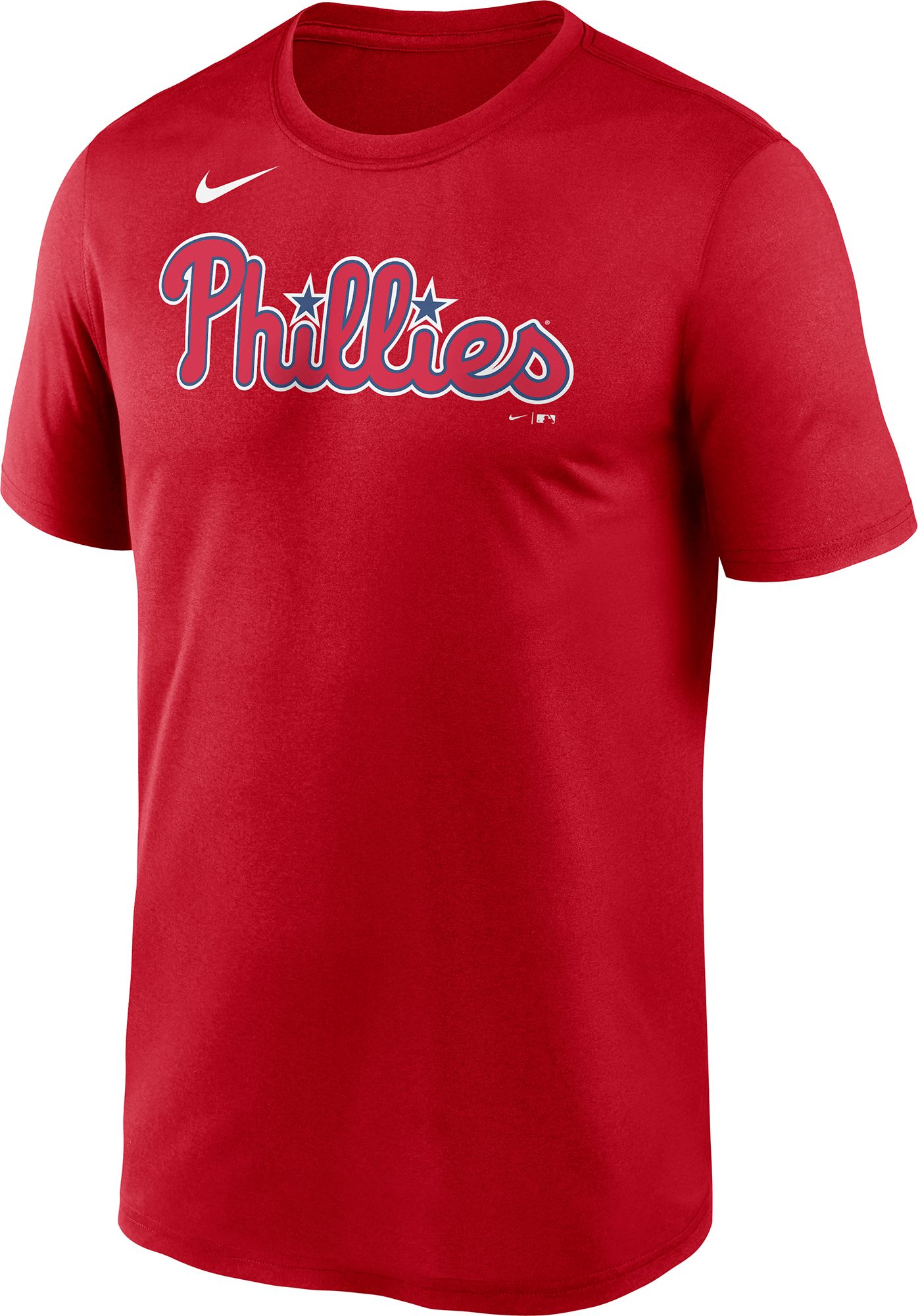 Nike Men's Philadelphia Phillies Red Wordmark Legend T-Shirt