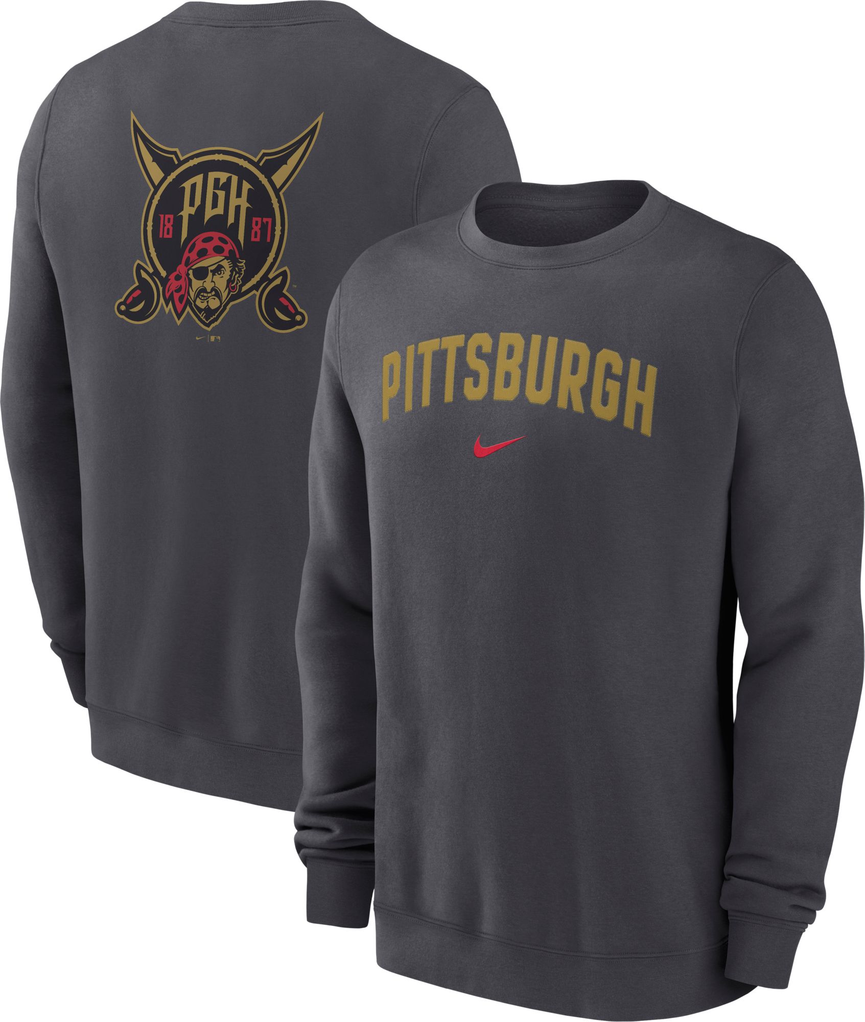 Nike Men's Pittsburgh Pirates 2026 City Connect 2 Hit Crewneck Sweatshirt