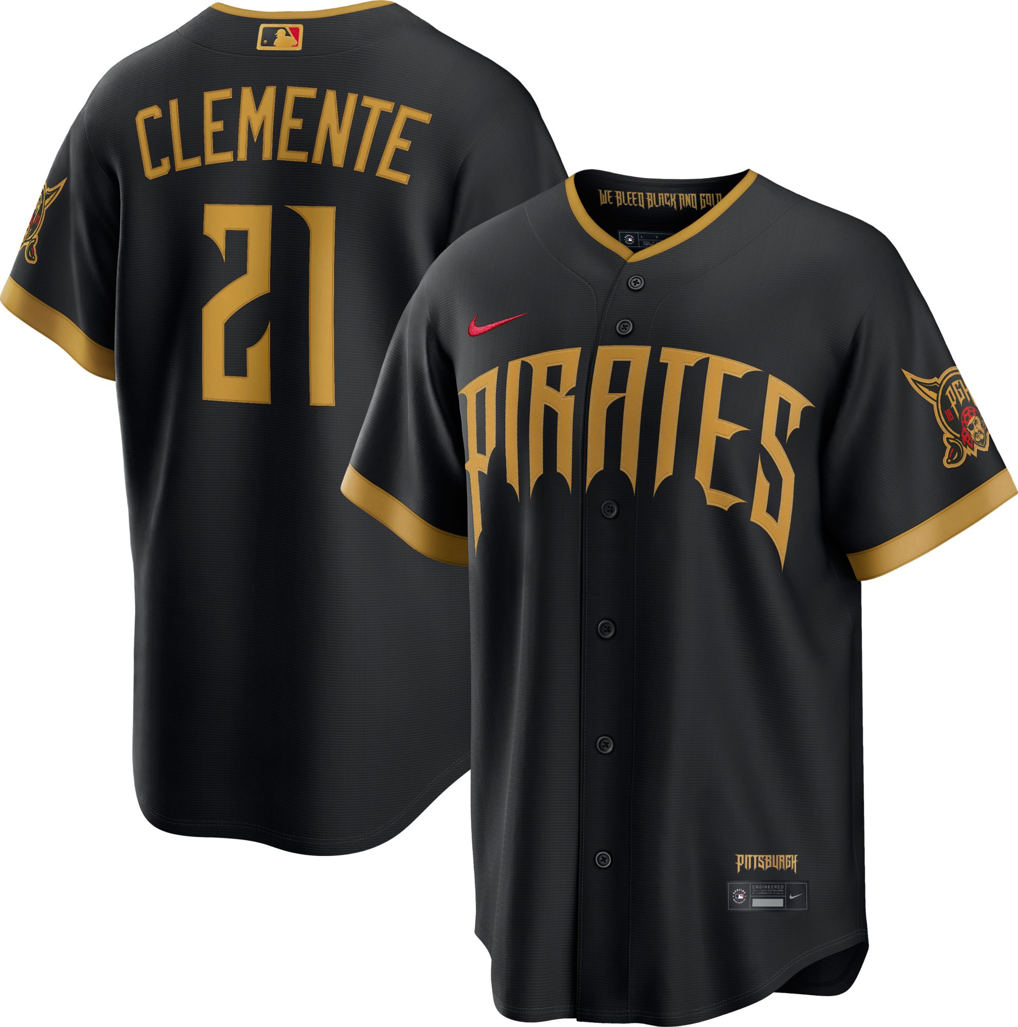 Nike Men's Pittsburgh Pirates Roberto Clemente #21 2026 City Connect Stadium Jersey