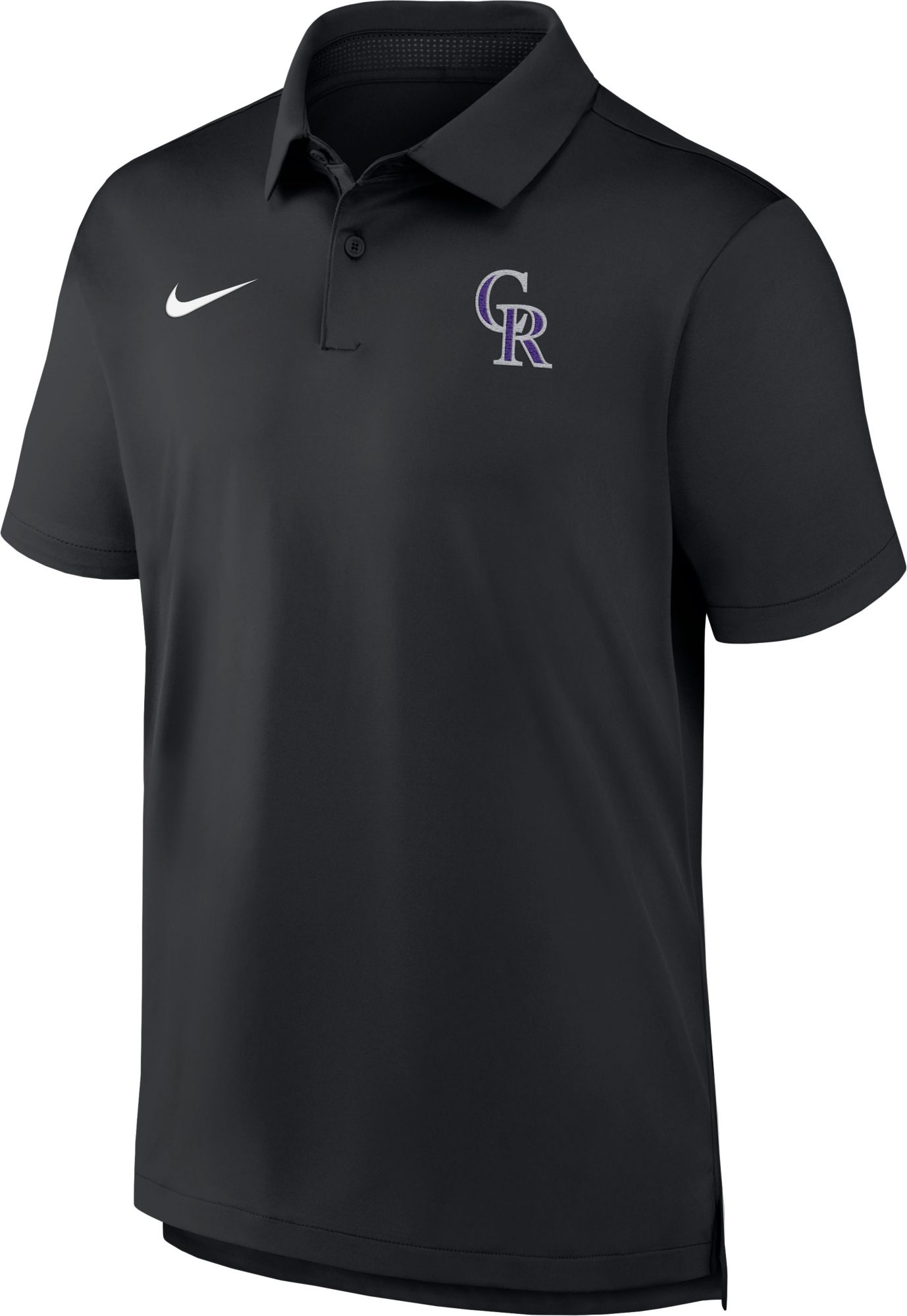 Nike Men's Colorado Rockies Black Tour Polo