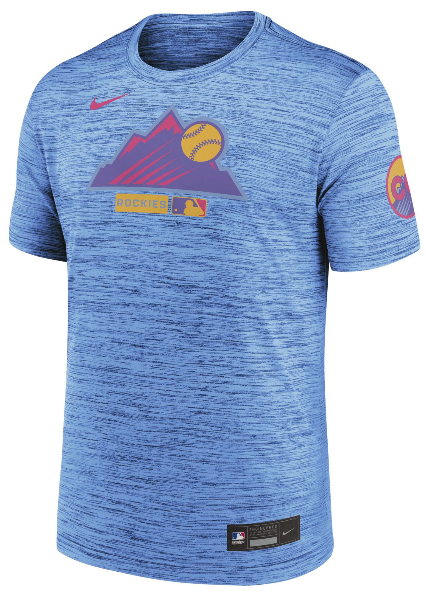 Nike Men's City Connect Colorado Rockies Authentic Collection Velocity T-Shirt