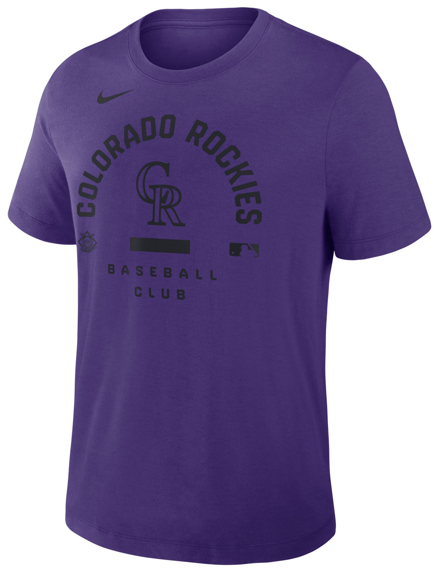 Nike Men's Colorado Rockies Purple Authentic Collection Early Work T-Shirt