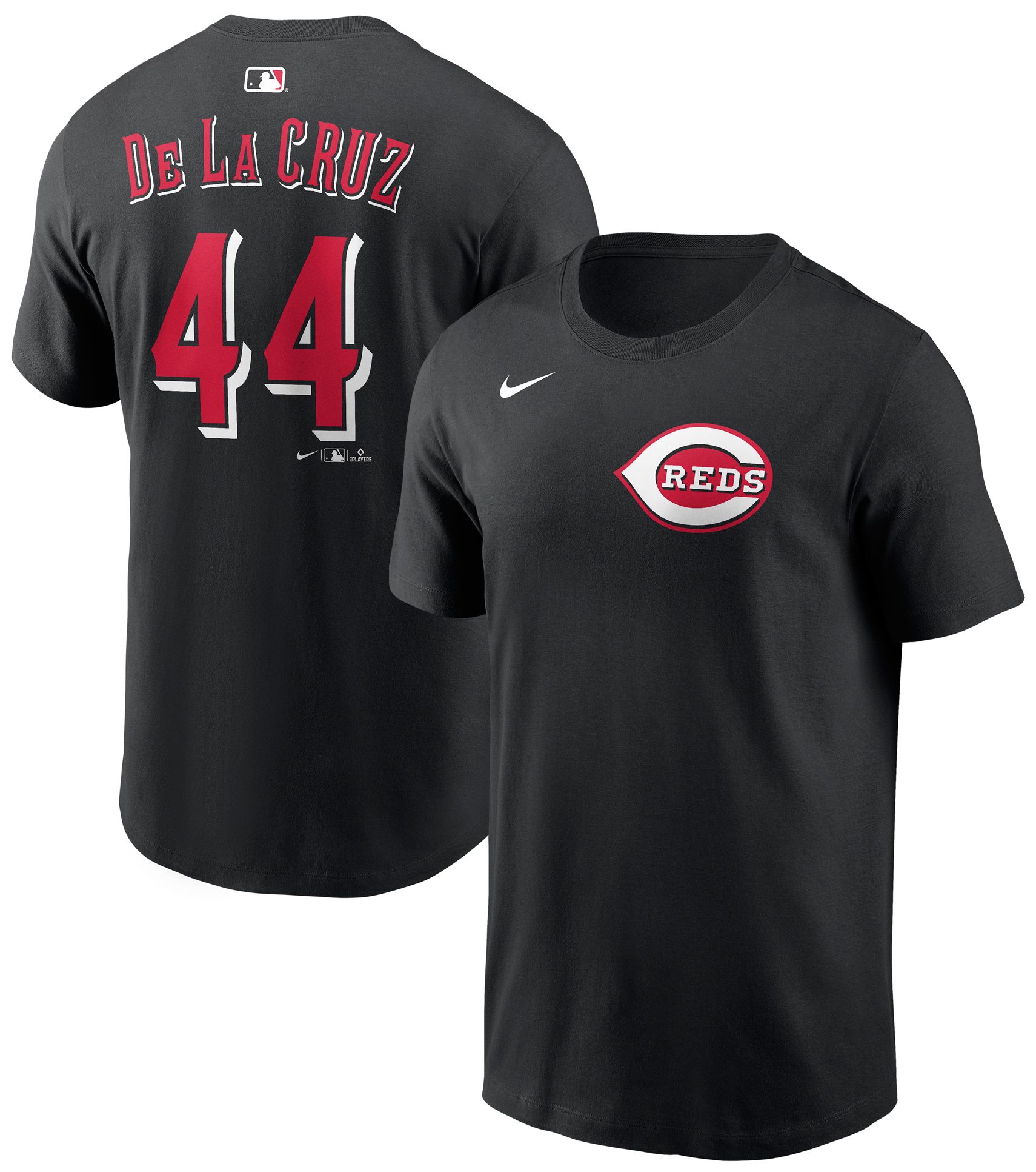Nike Men's Cincinnati Reds Elly De La Cruz #44 Black Home T-Shirt