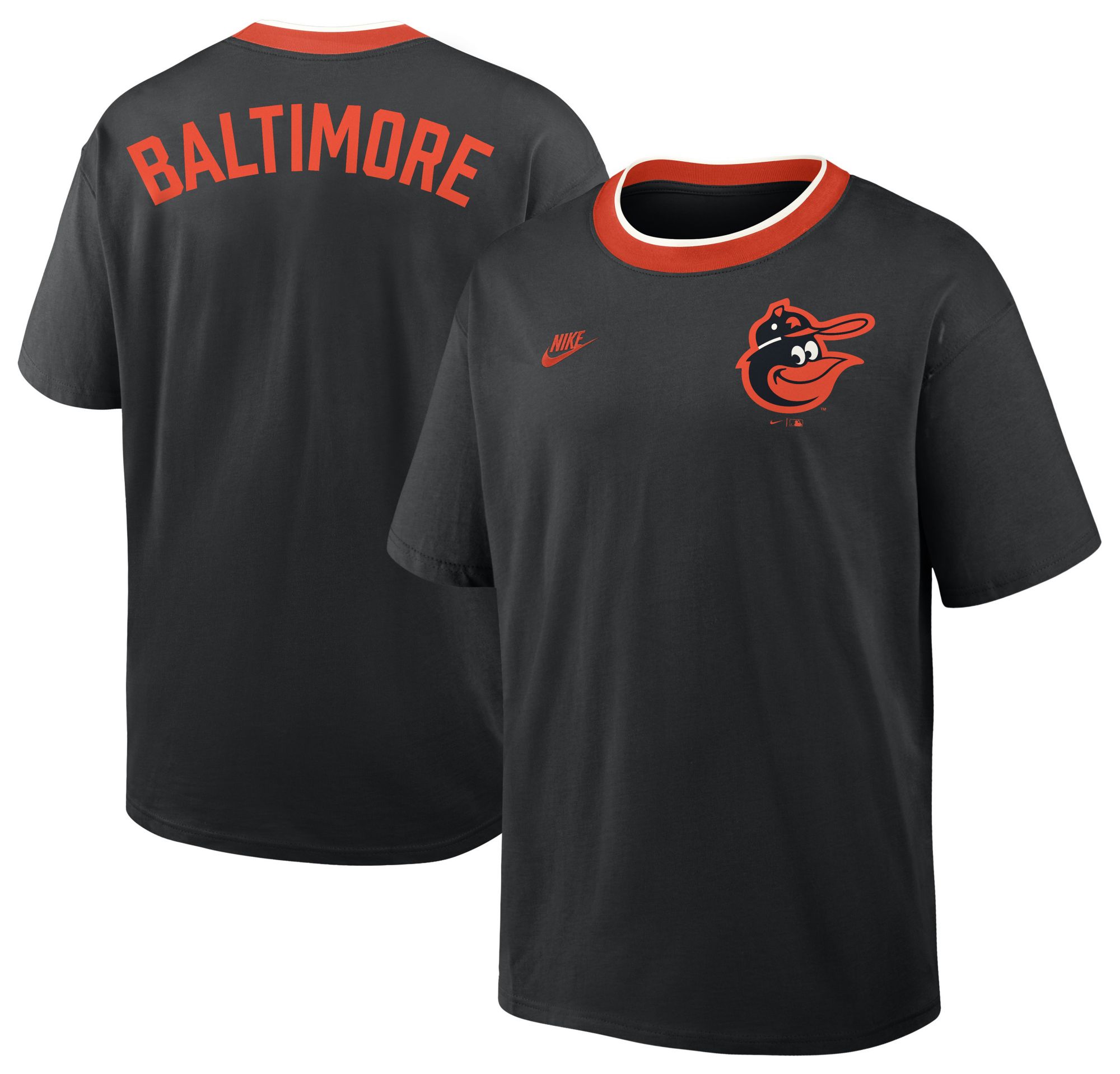 Nike Men's Baltimore Orioles Black Cooperstown Air Fit T-Shirt