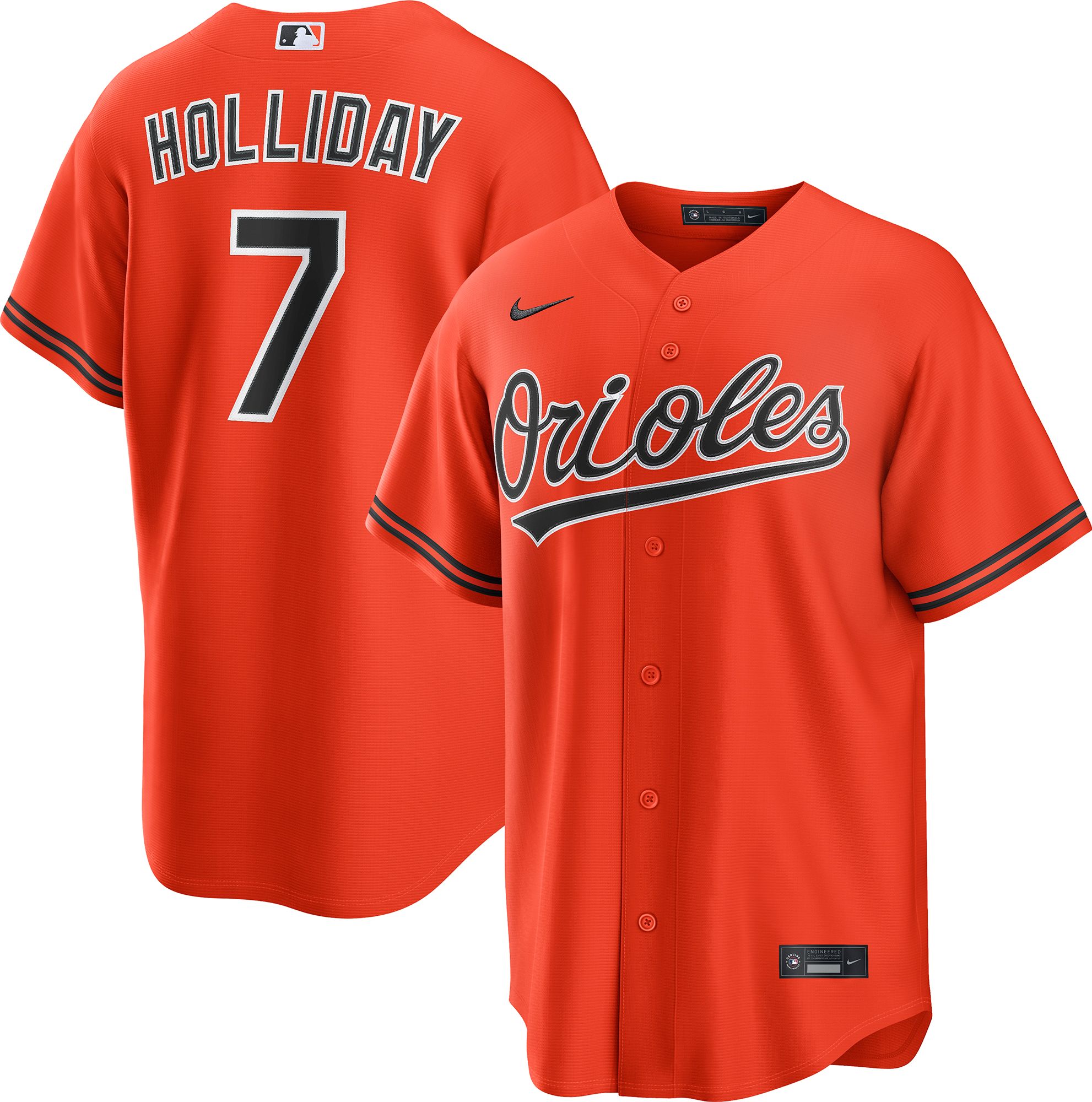 Nike Men's Baltimore Orioles Jackson Holliday #7 Alternate 2 Jersey