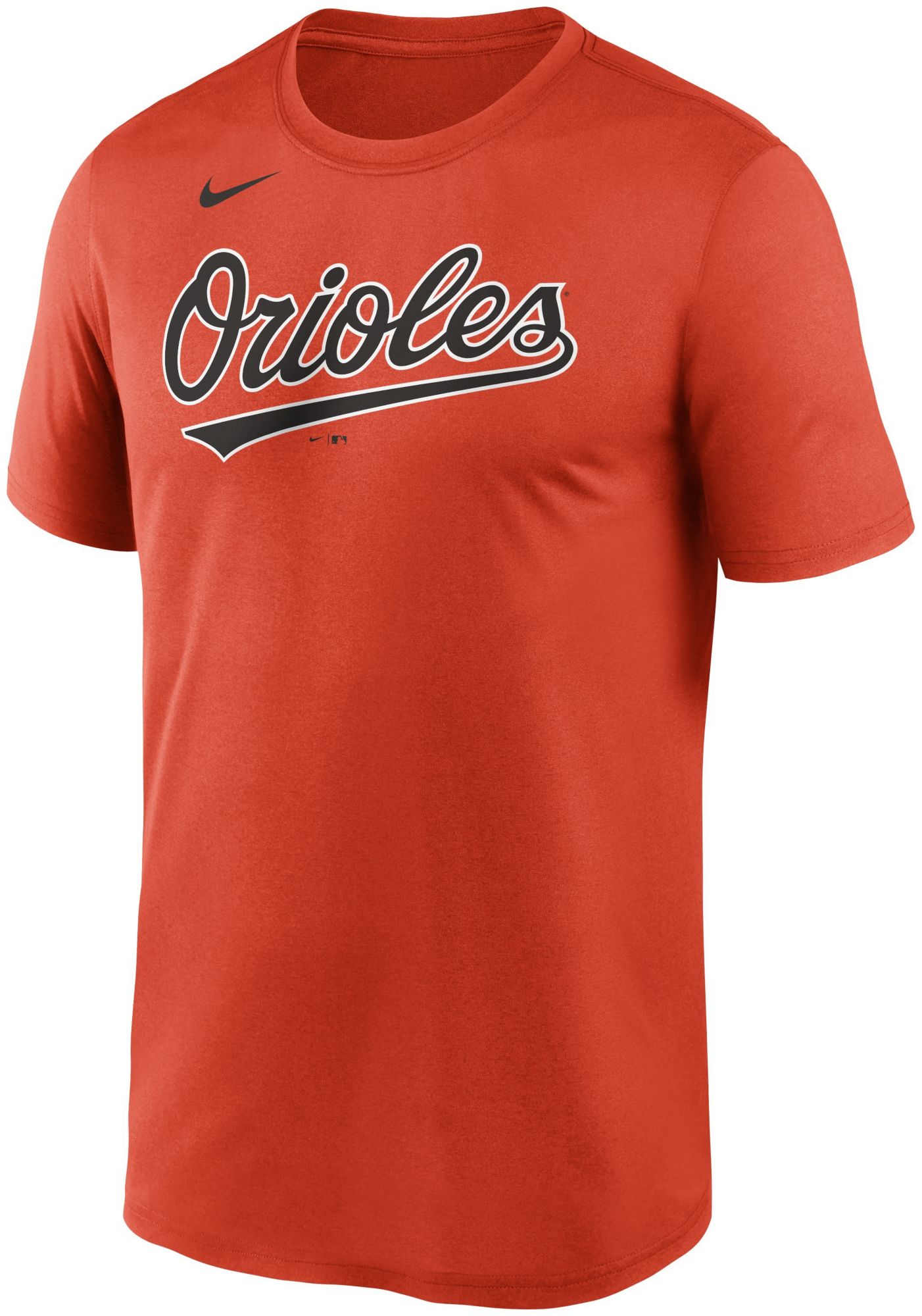 Nike Men's Baltimore Orioles Orange Wordmark Legend T-Shirt