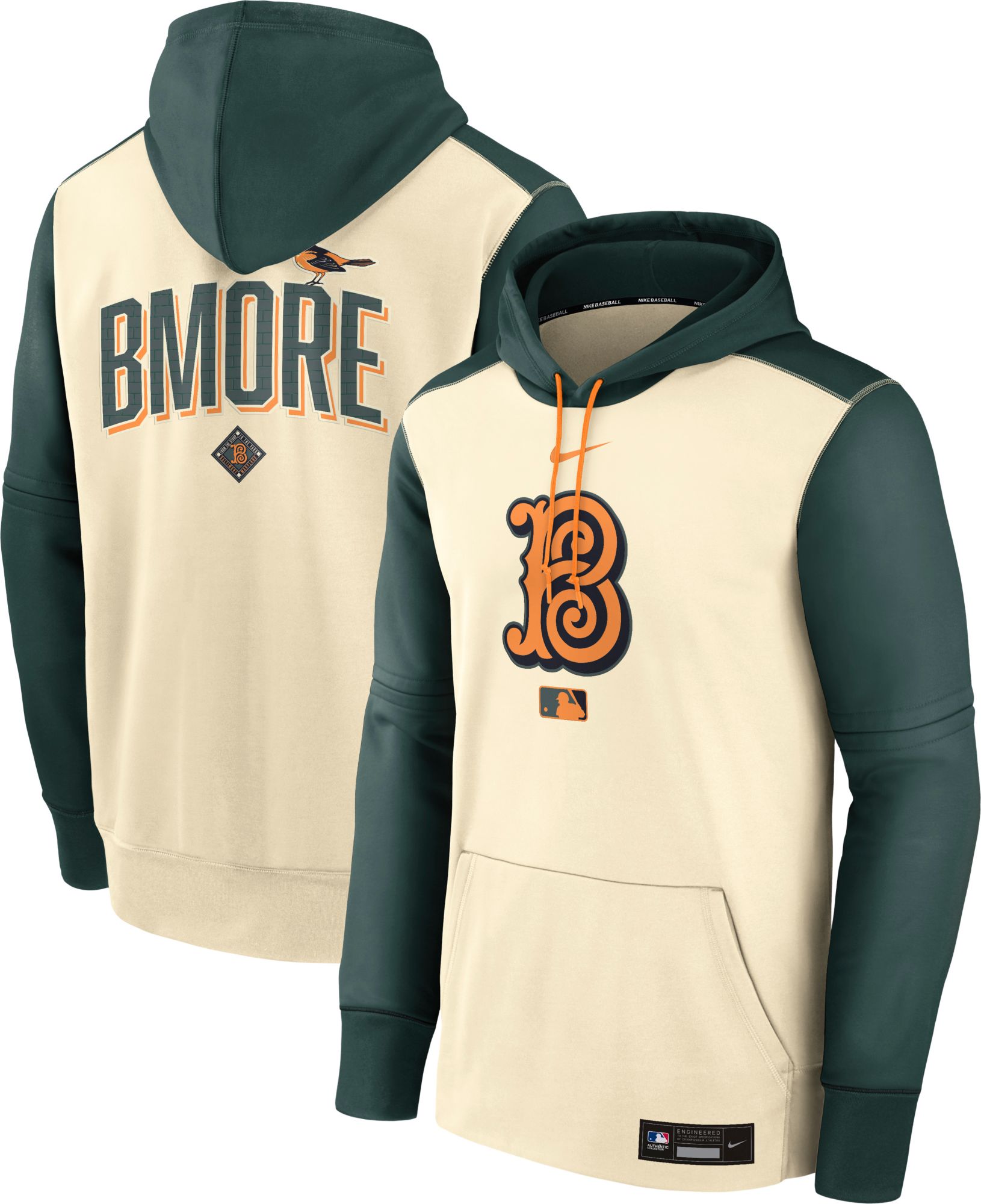 Nike Men's Baltimore Orioles 2026 City Connect Therma Authentic Collection Hoodie