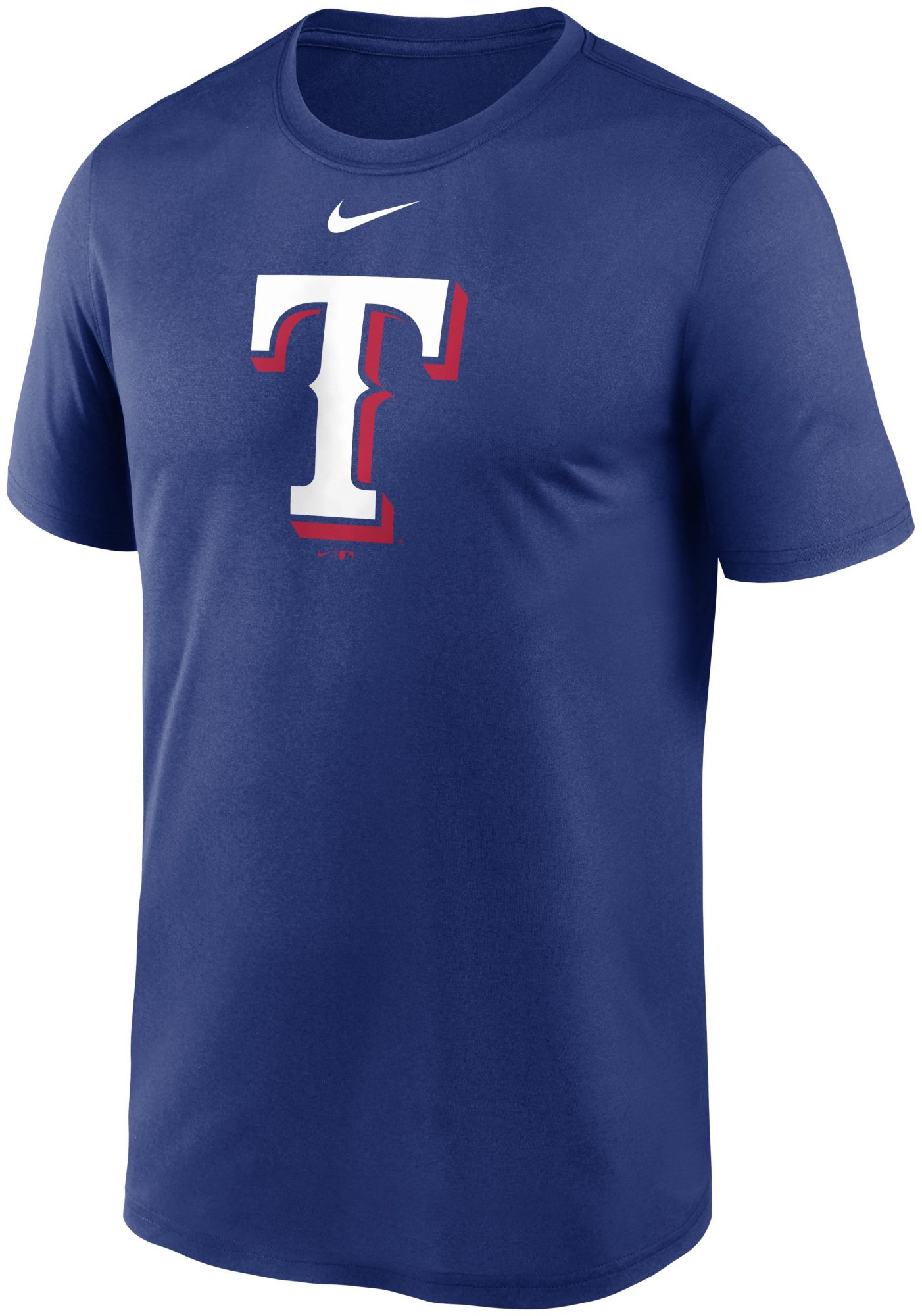 Nike Men's Texas Rangers Blue Logo Legend T-Shirt