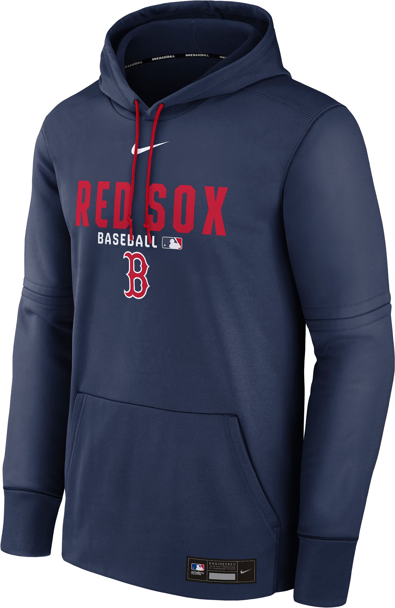 Nike Men's Boston Red Sox Navy Authentic Collection Therma Hoodie