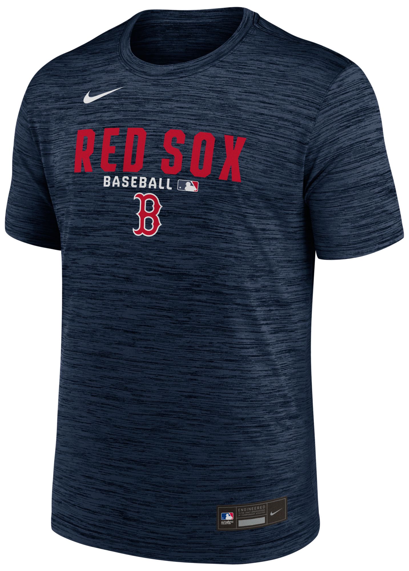 Nike Men's Boston Red Sox Navy Authentic Collection Velocity T-Shirt