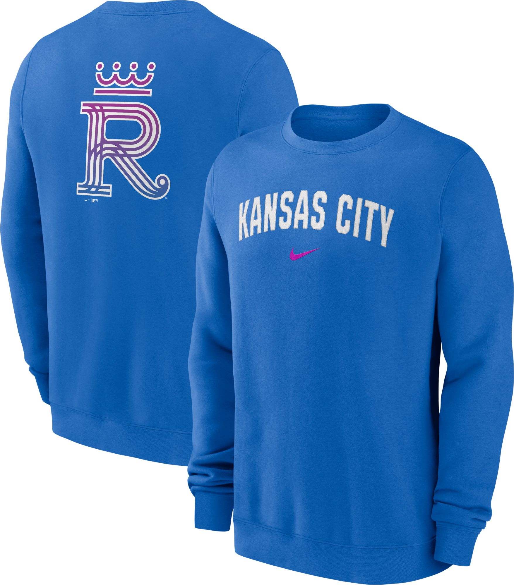 Nike Men's Kansas City Royals 2026 City Connect 2 Hit Crewneck Sweatshirt