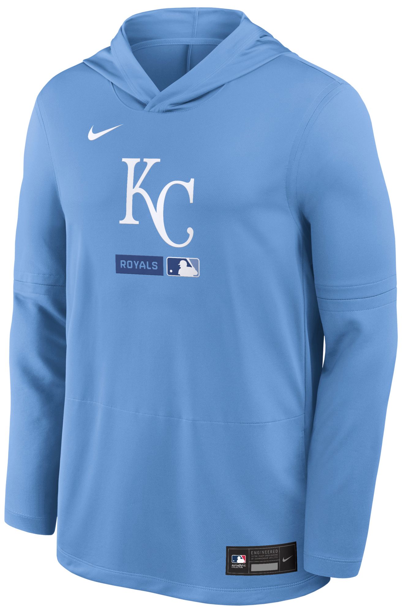 Nike Men's Kansas City Royals Royal Authentic Collection Lightweight Hoodie