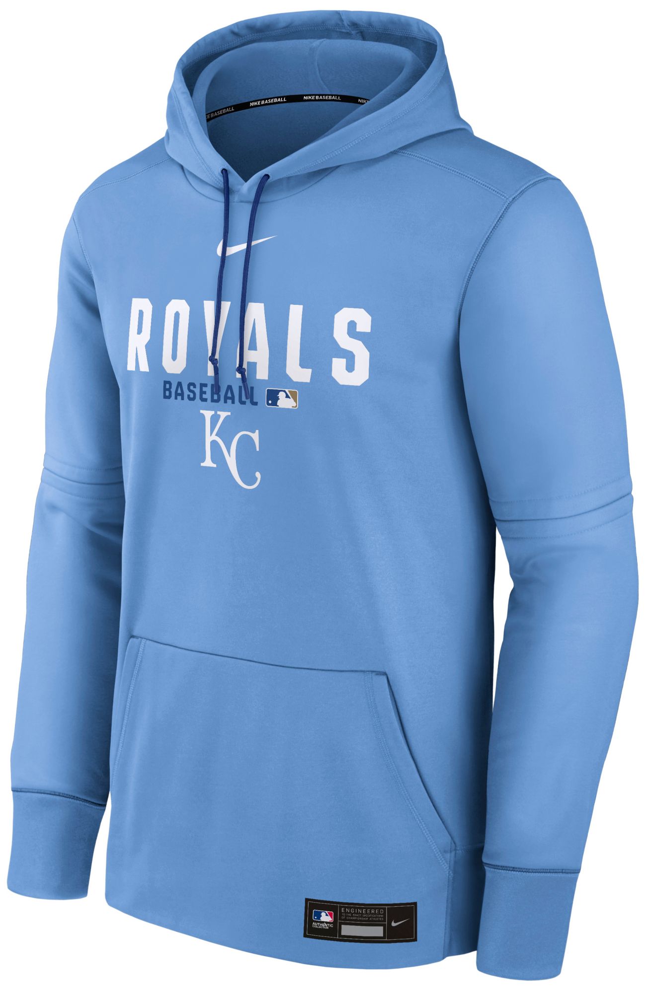 Nike Men's Kansas City Royals Blue Authentic Collection Therma Hoodie