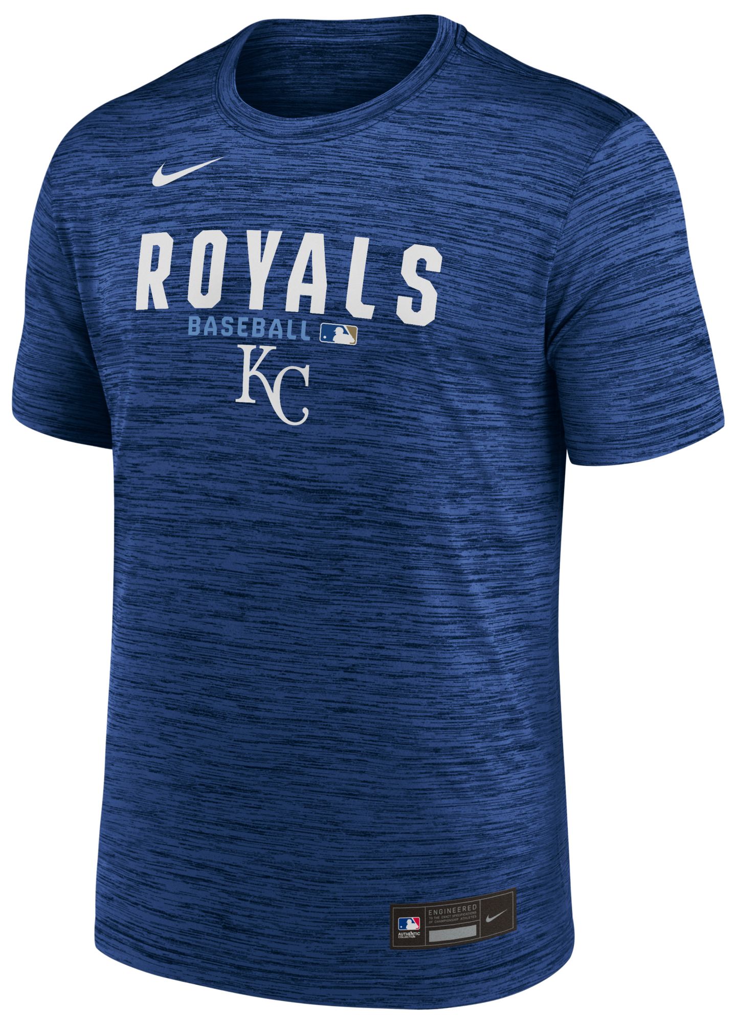 Nike Men's Kansas City Royals Blue Authentic Collection Velocity T-Shirt