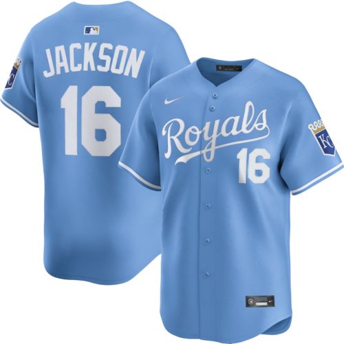 Nike Men's Kansas City Royals Bo Jackson #16 Blue Cool Base Jersey