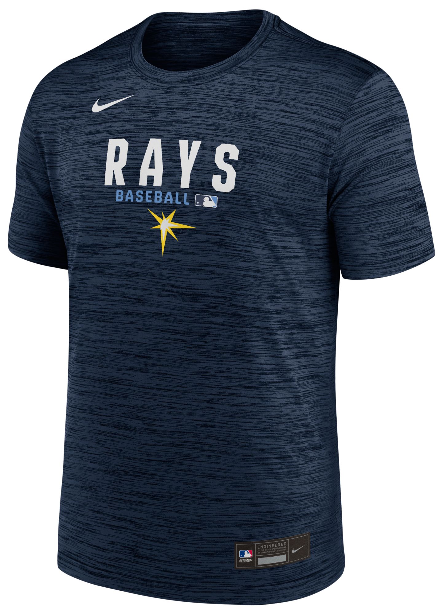 Nike Men's Tampa Bay Rays Navy Authentic Collection Velocity T-Shirt