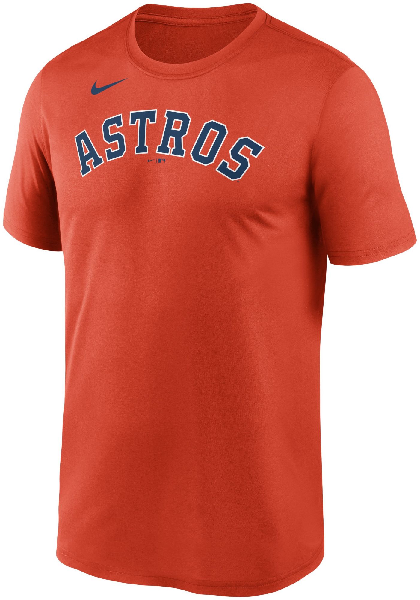 Nike Men's Houston Astros Orange Wordmark Legend T-Shirt