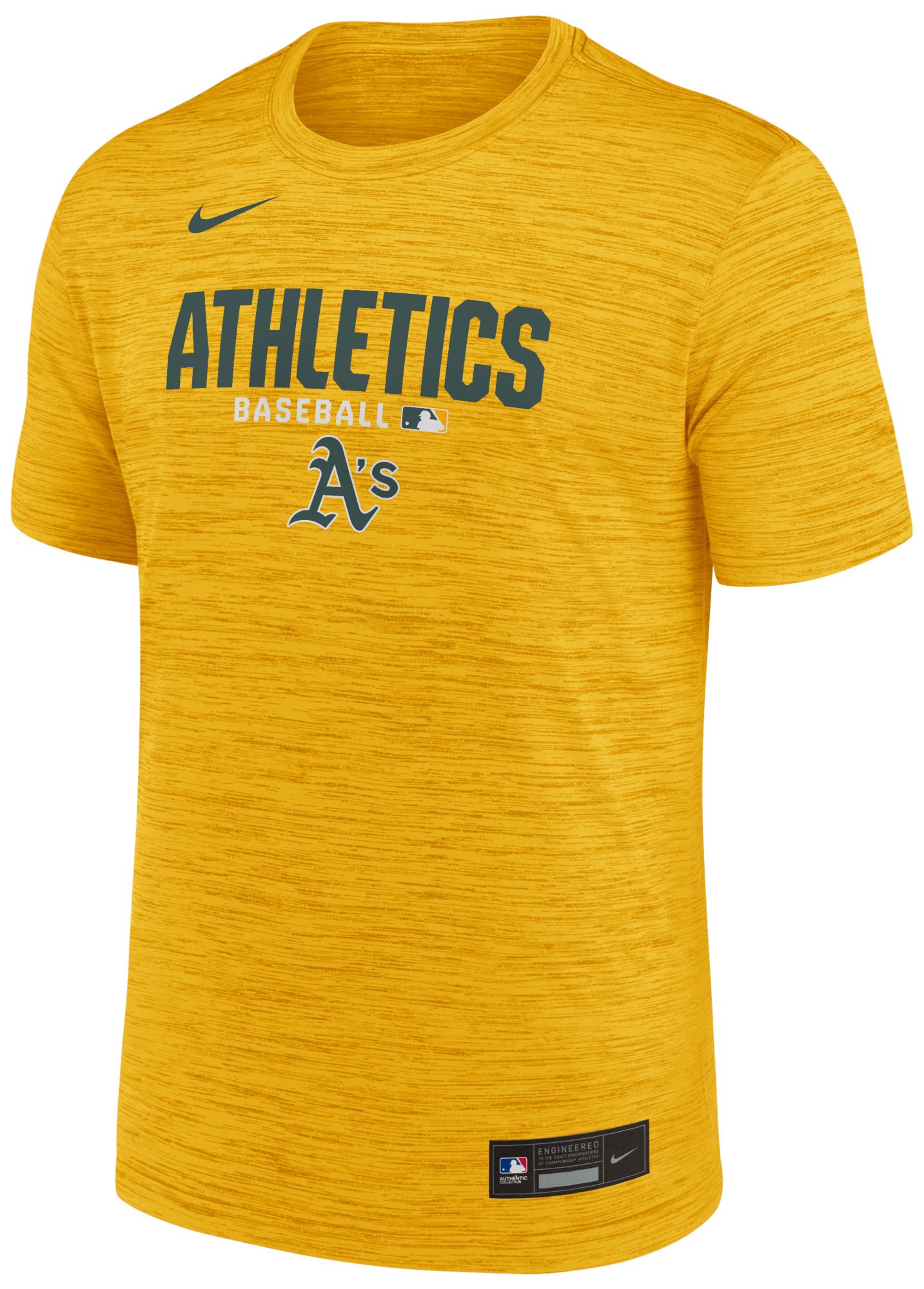 Nike Men's Athletics Yellow Authentic Collection Velocity T-Shirt