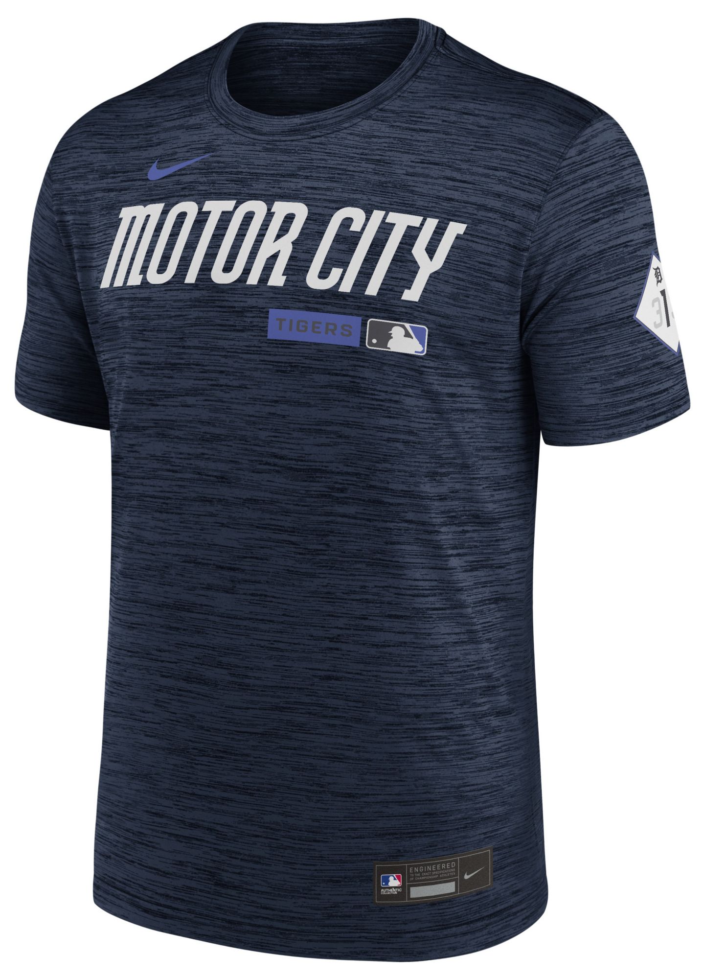 Nike Men's City Connect Detroit Tigers Authentic Collection Velocity T-Shirt