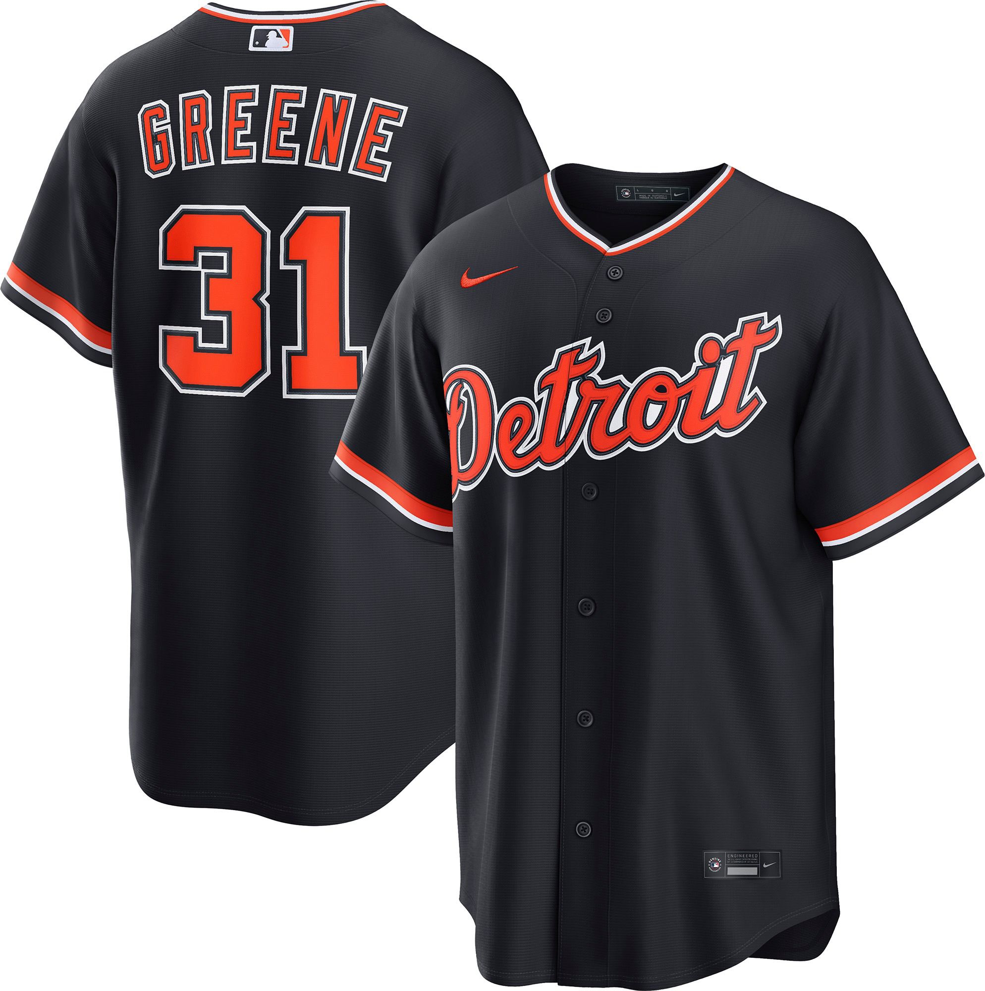 Nike Adult Detroit Tigers Riley Greene #31 Replica Alternate Jersey