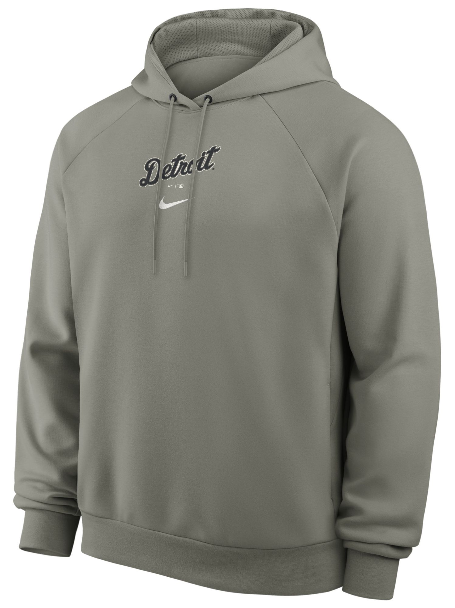 Nike Men's Detroit Tigers Gray Dri-FIT Primary Fleece UV Pullover Hoodie