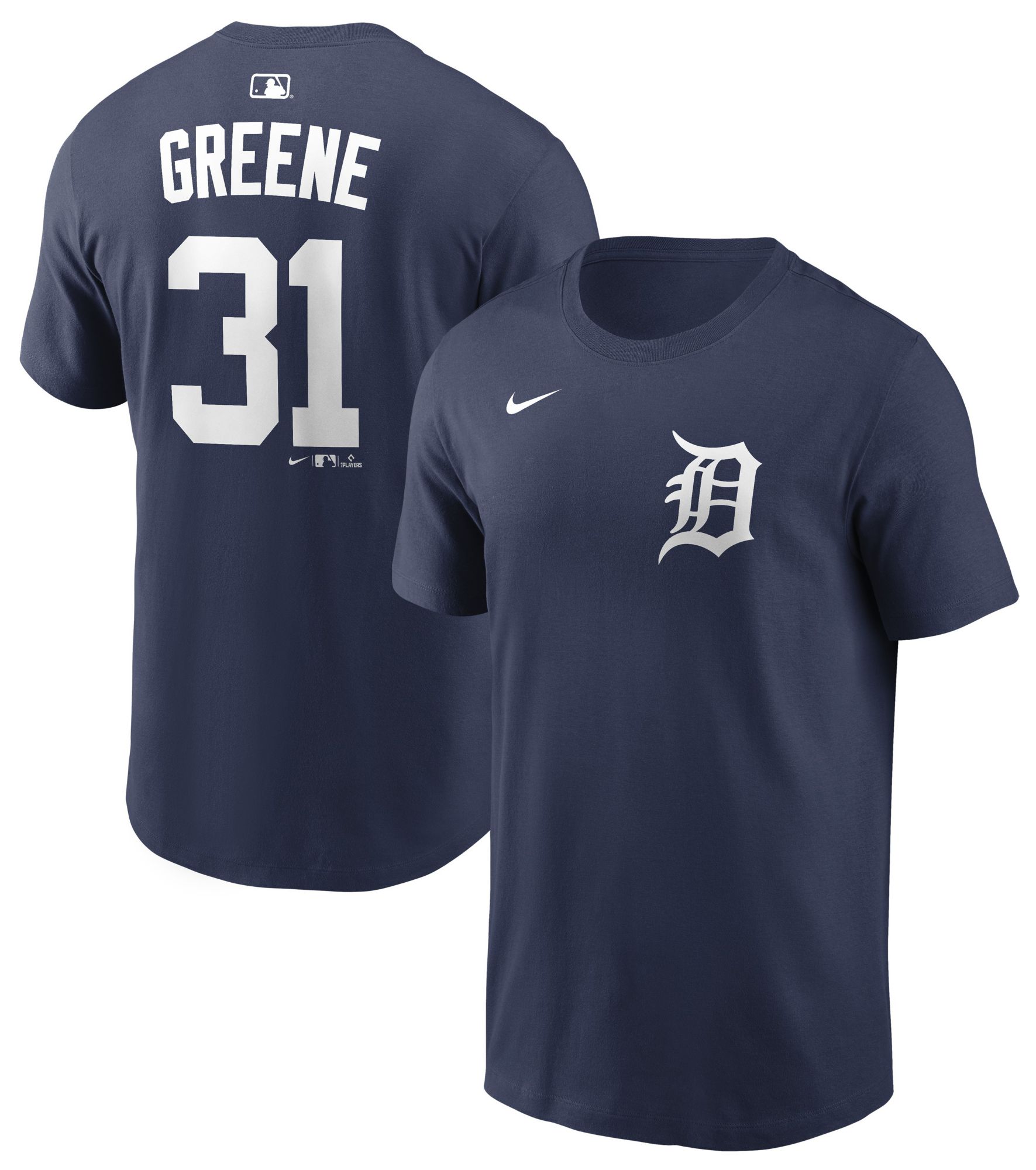 Nike Men's Detroit Tigers Riley Greene #31 Navy Home T-Shirt