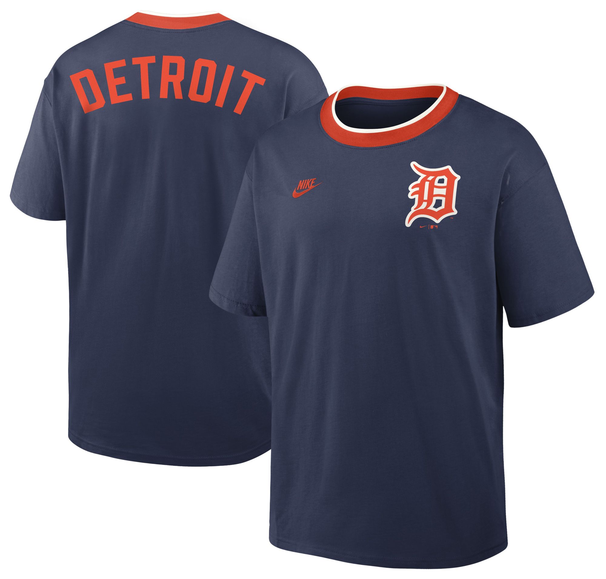 Nike Men's Detroit Tigers Navy Cooperstown Air Fit T-Shirt