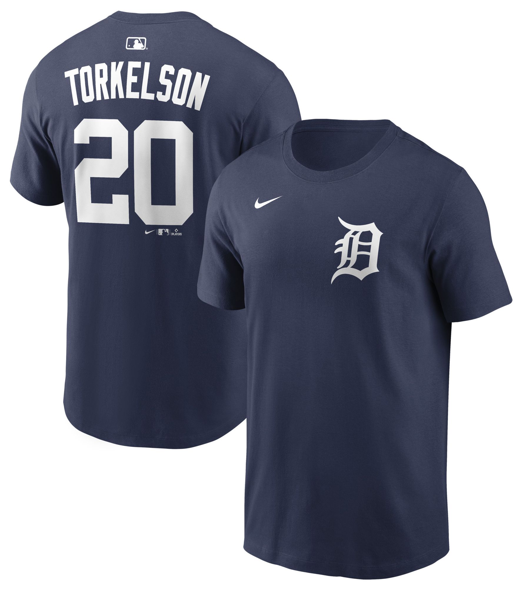 Nike Men's Detroit Tigers Spencer Torkelson #20 Navy Home T-Shirt