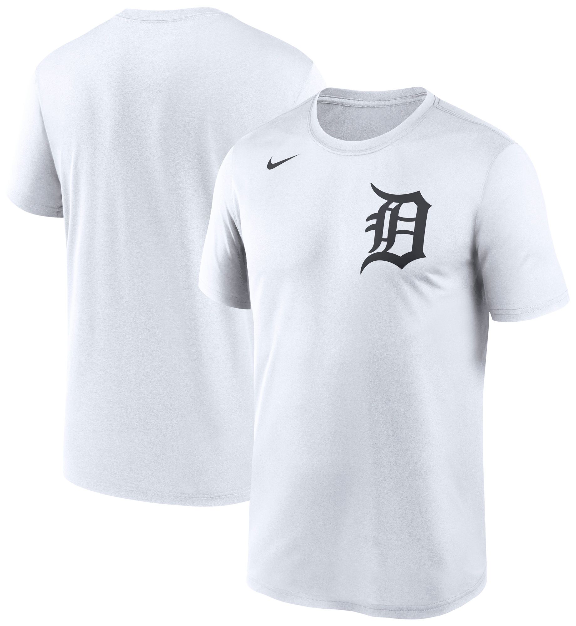 Nike Men's Detroit Tigers White Wordmark Legend T-Shirt