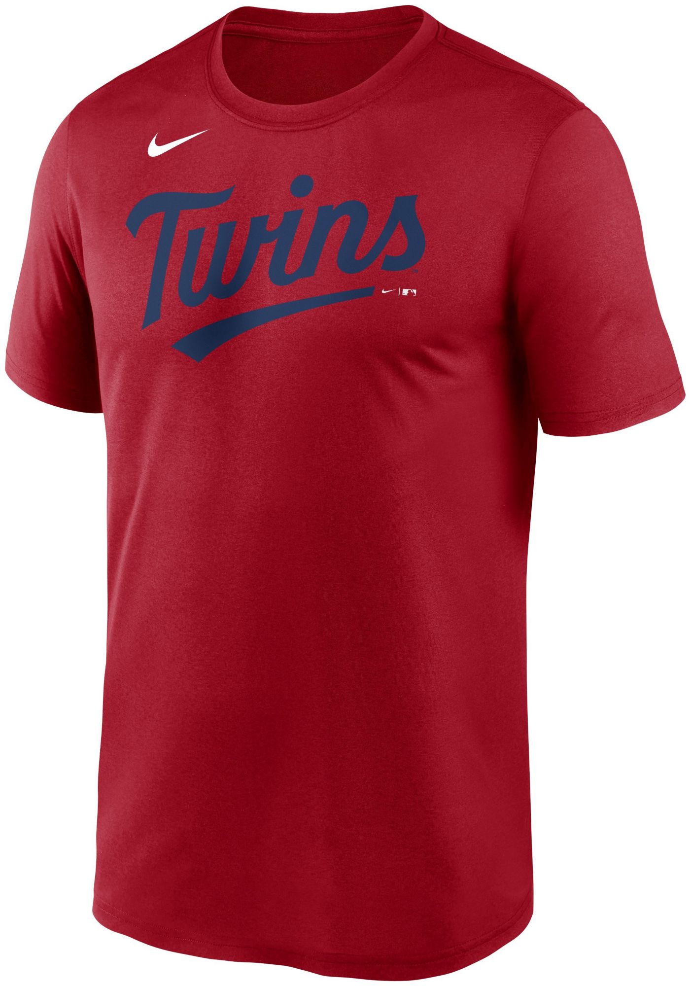 Nike Men's Minnesota Twins Red Wordmark Legend T-Shirt