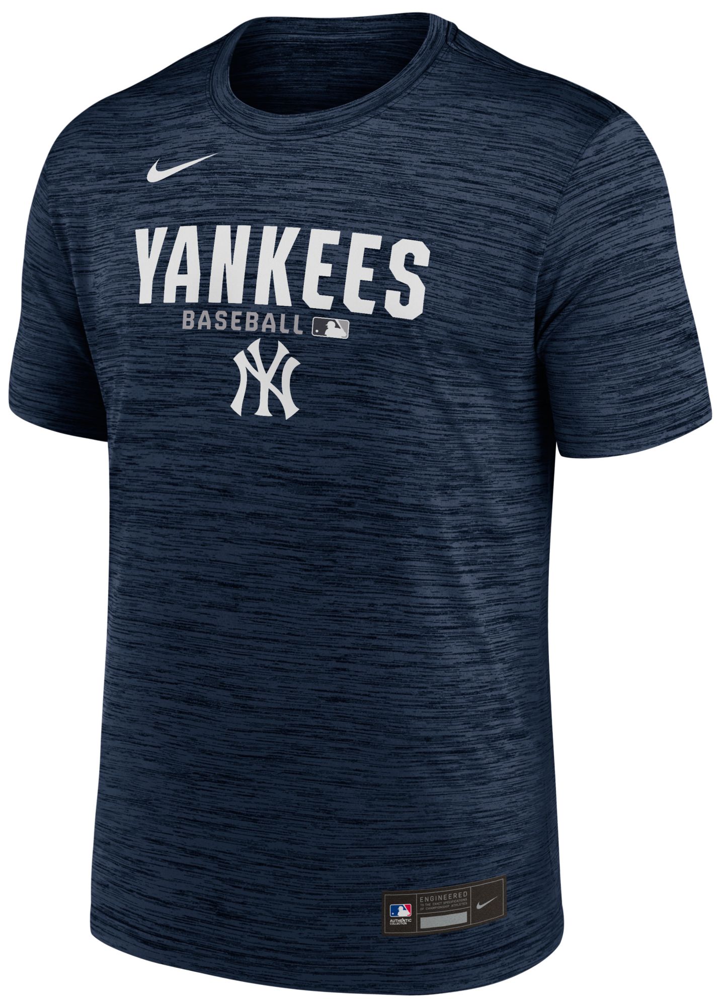 Nike Men's New York Yankees Blue Authentic Collection Velocity T-Shirt