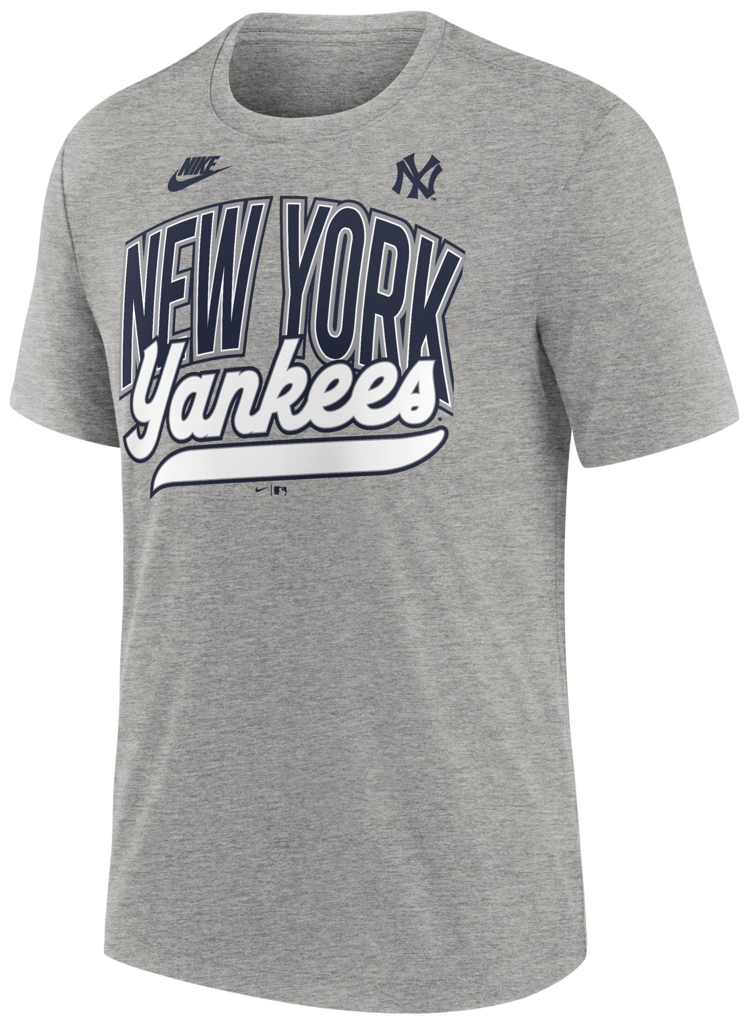 Nike Men's New York Yankees Gray Cooperstown Retro Triblend T-Shirt