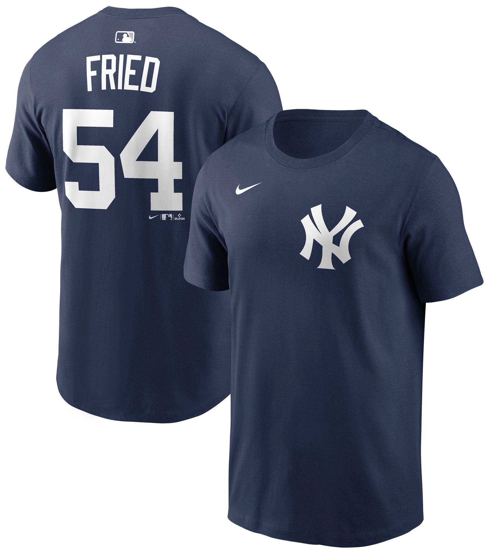 Nike Men's New York Yankees Max Fried #54 Navy Home T-Shirt