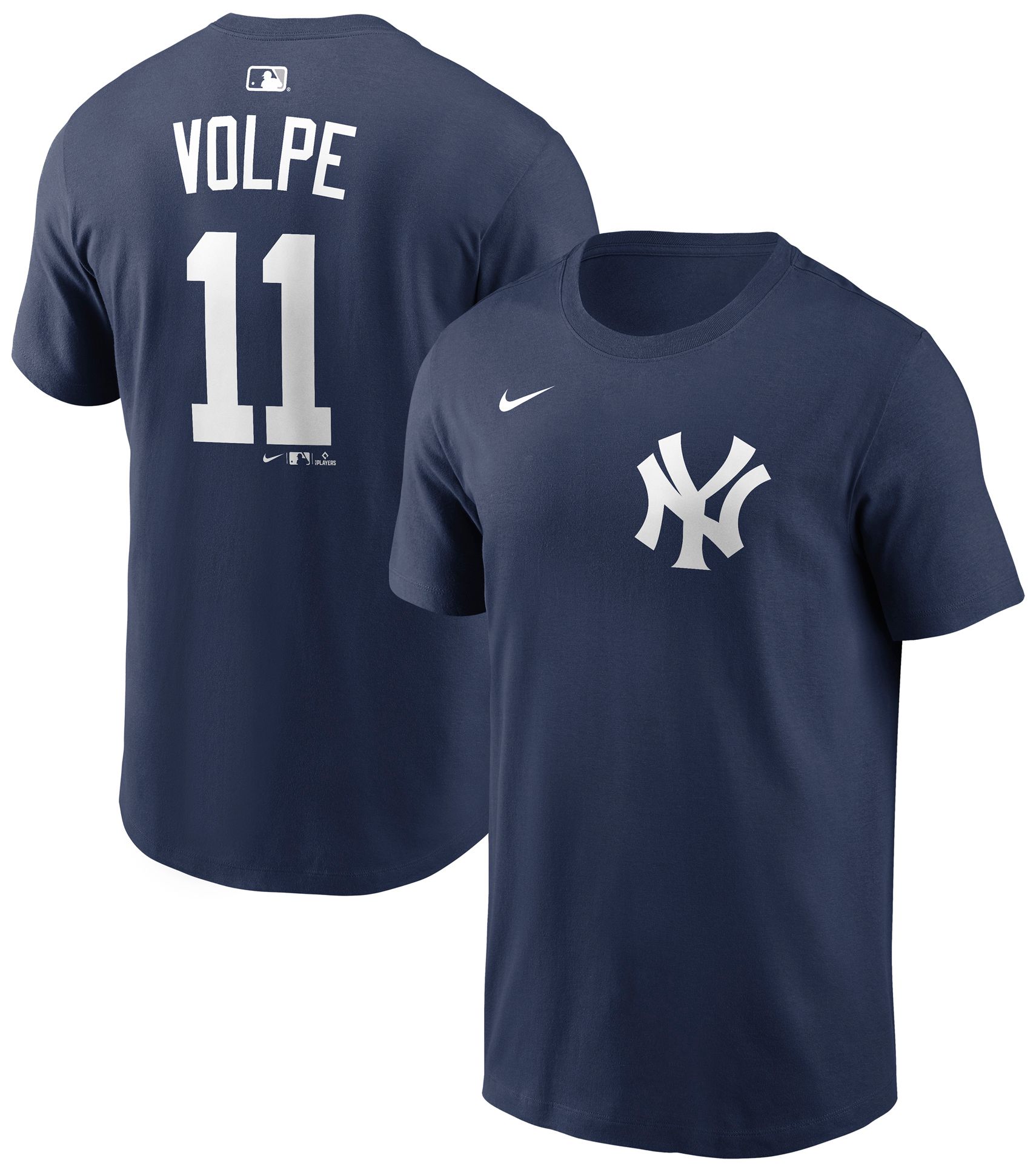 Nike Men's New York Yankees Anthony Volpe #11 Navy Home T-Shirt