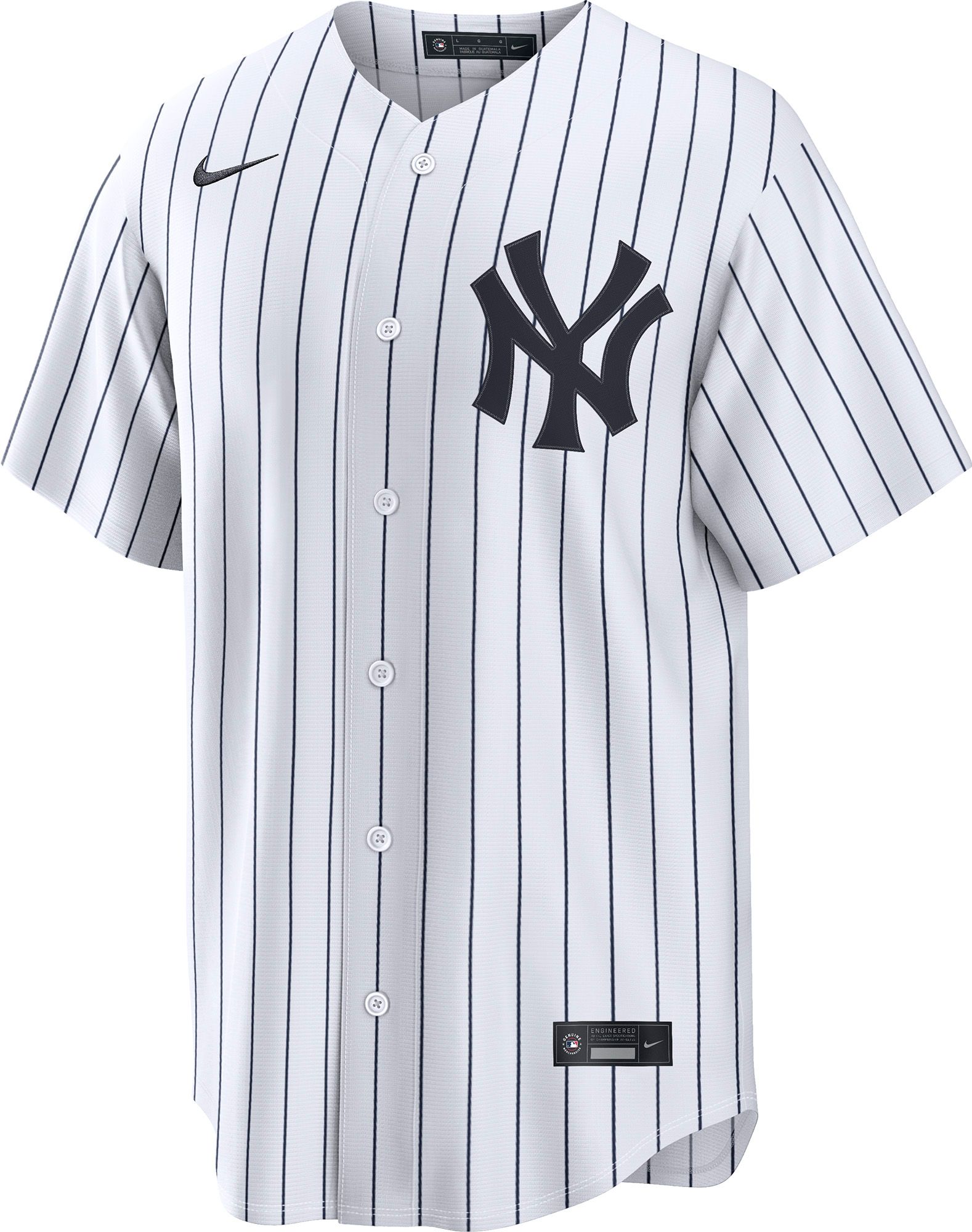Nike Men's New York Yankees White Blank Home Replica Jersey