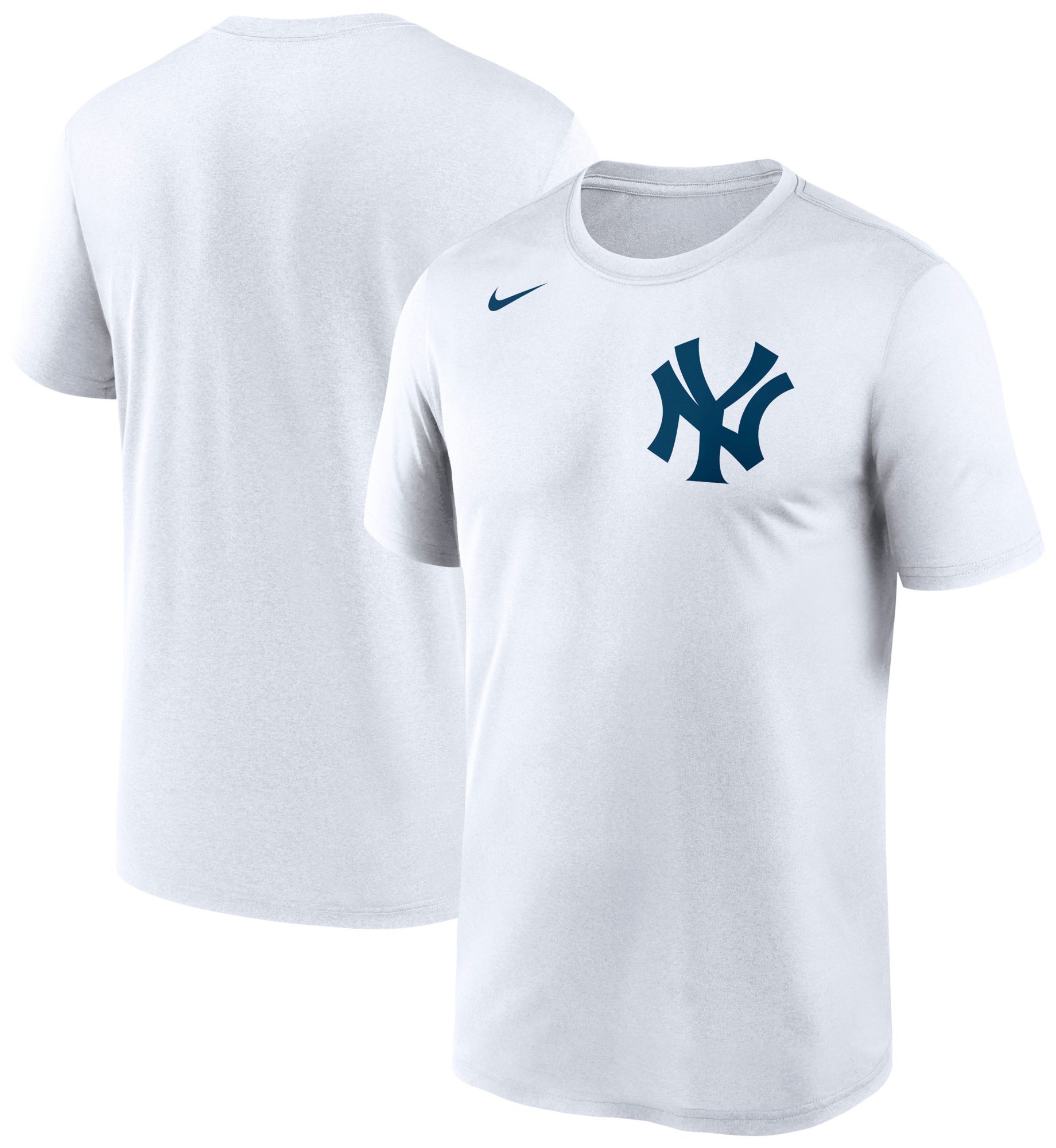 Nike Men's New York Yankees White Wordmark Legend T-Shirt