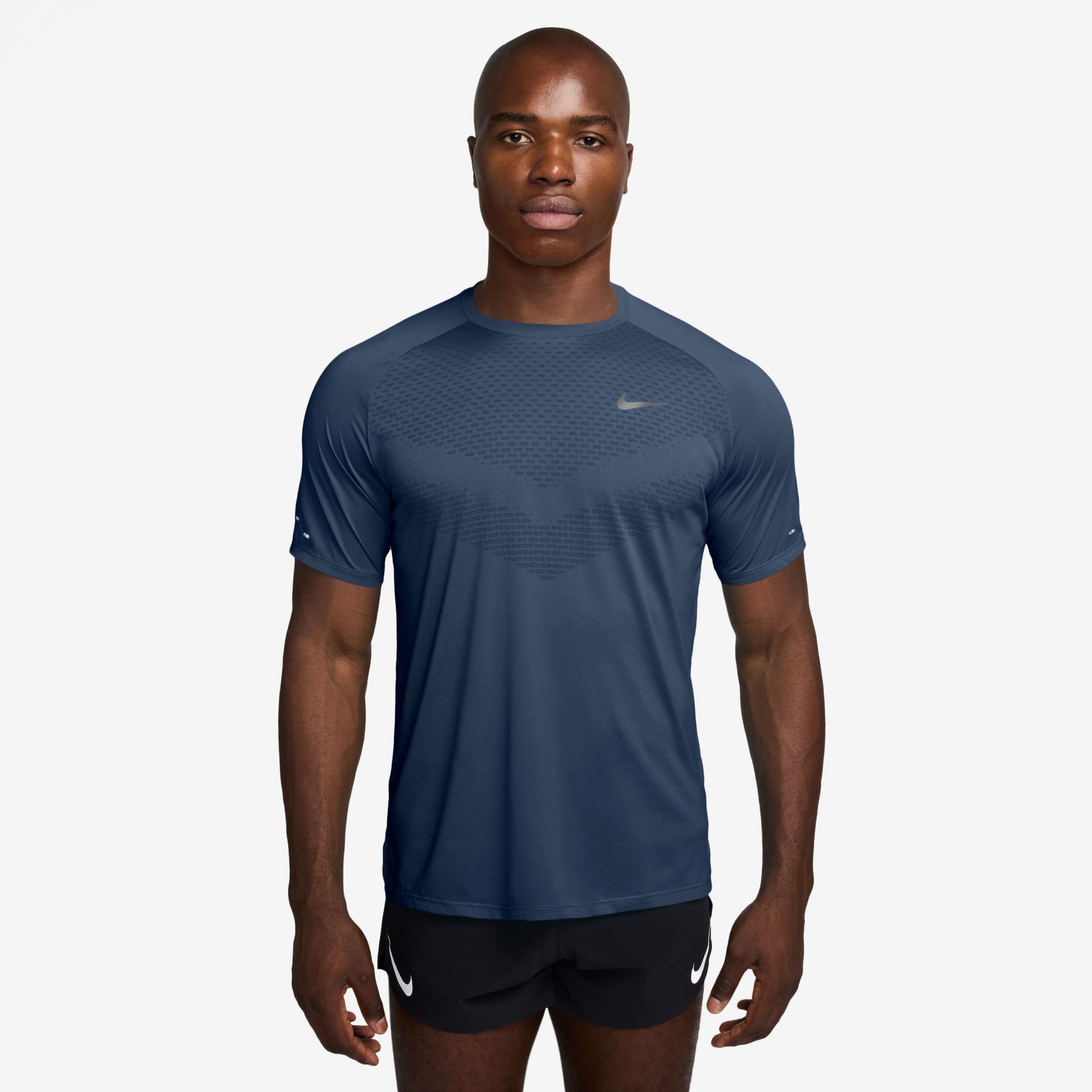 Nike Men's Dri-FIT ADV Stride Running T-Shirt, Medium, New Slate