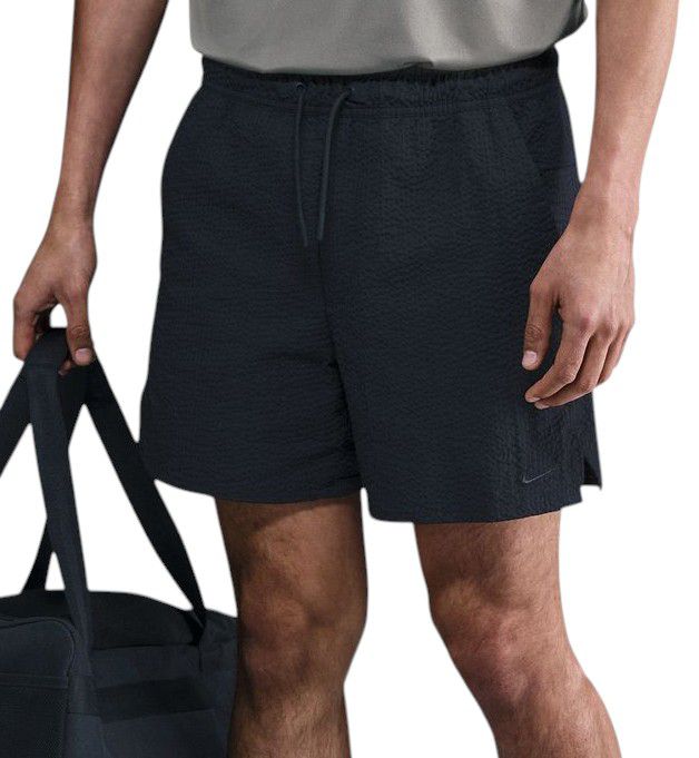 Nike Men's Dri-FIT Unlimited 5" Seersucker Shorts - Black