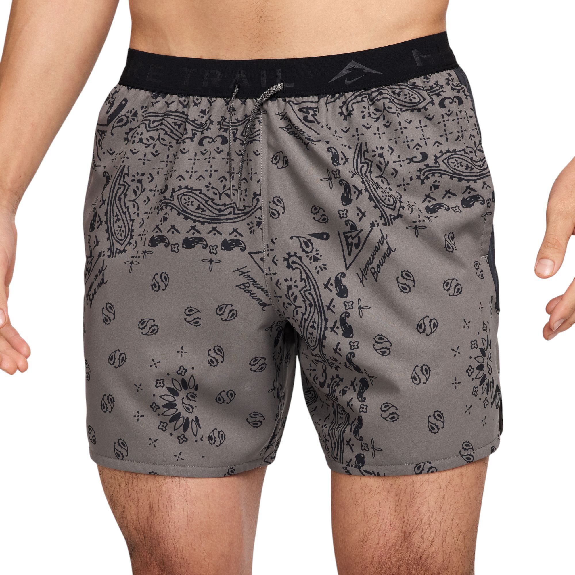 Nike Men's Dri-FIT Trail 6'' Brief-Lined Allover Print Running Shorts