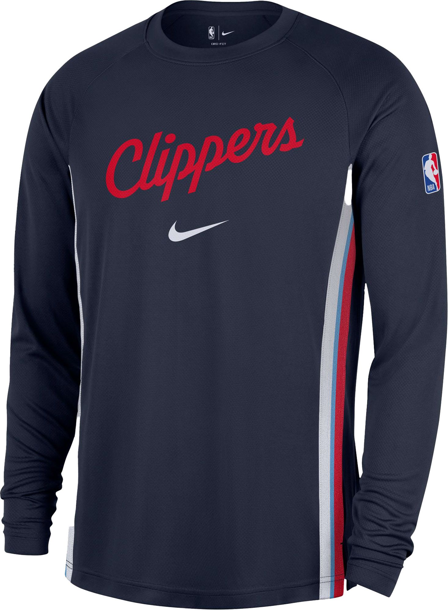 Nike Men's Los Angeles Clippers Navy Pregame Long Sleeve T-Shirt