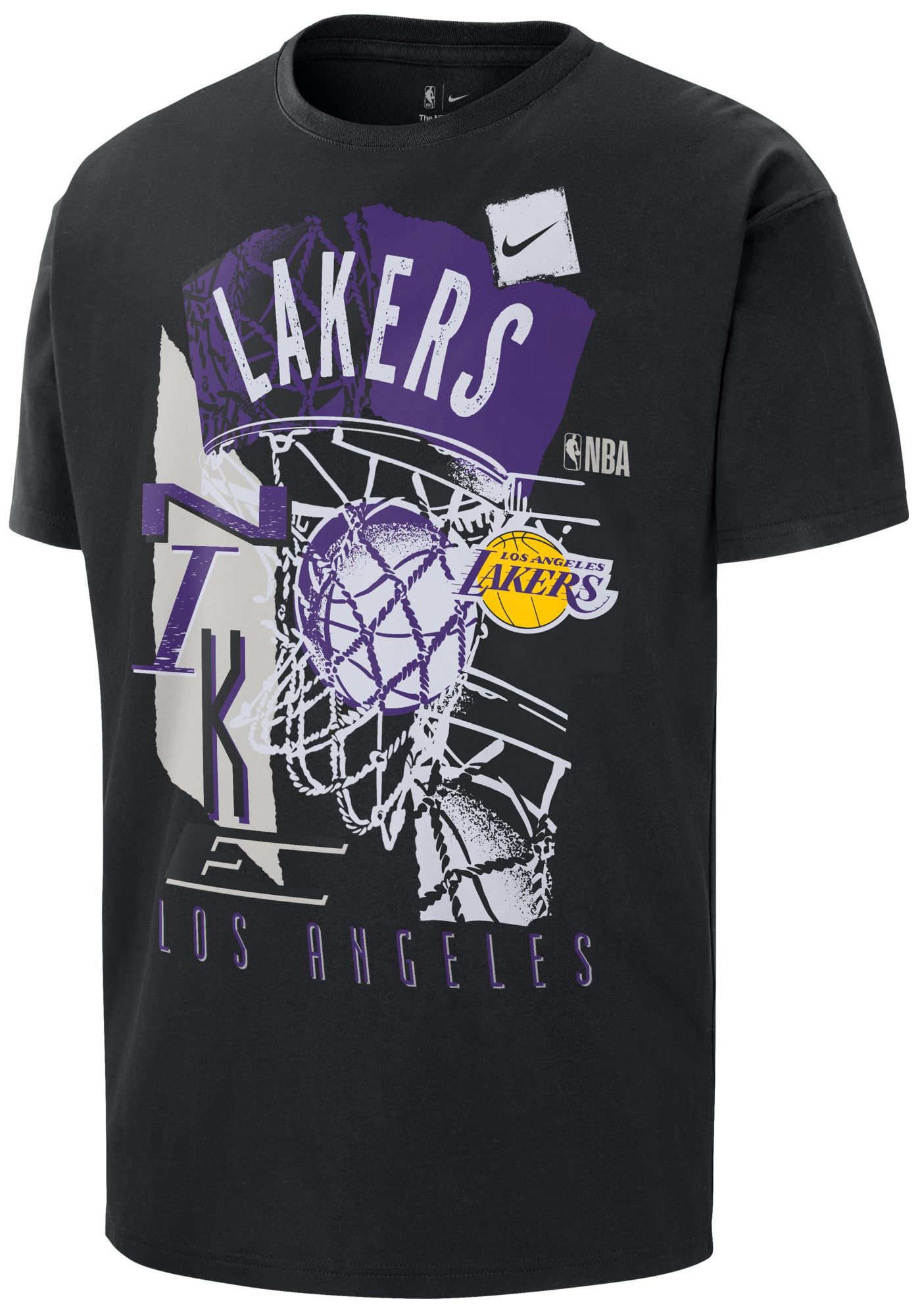 Nike Men's Los Angeles Lakers Black Vintage T-Shirt